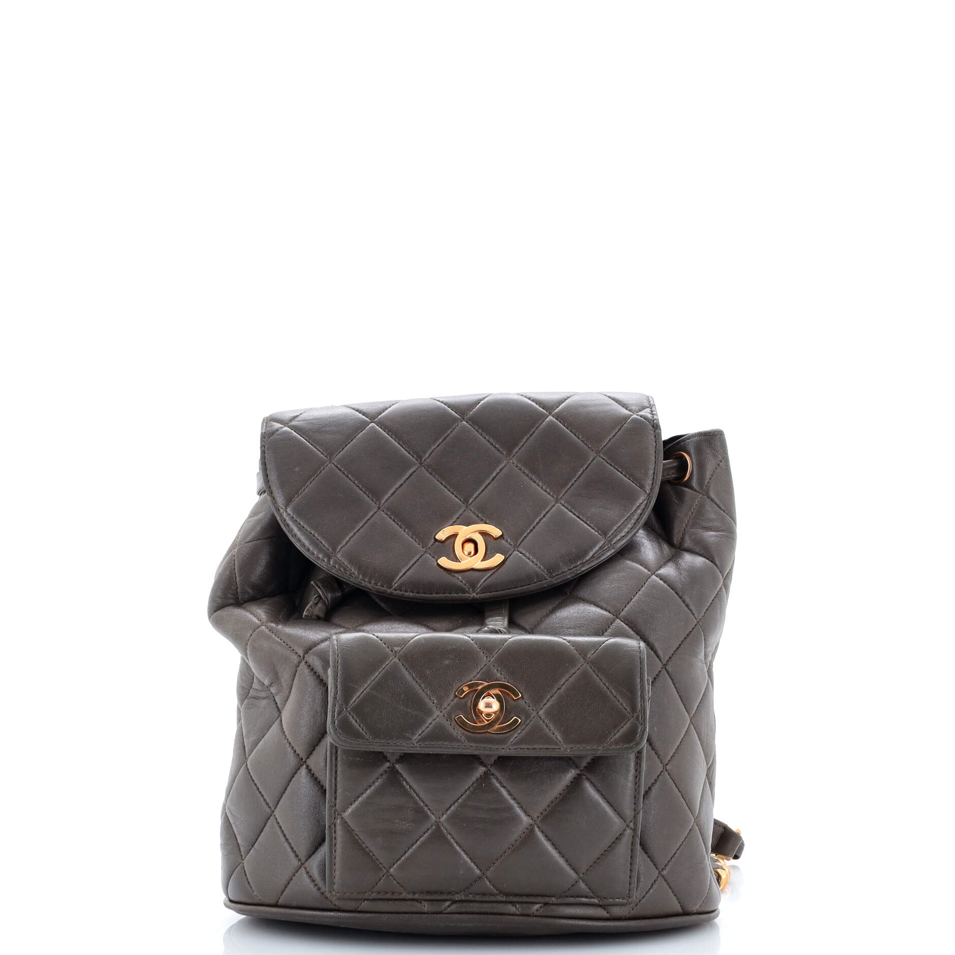 Vintage CC Pocket Backpack Quilted Lambskin Small
