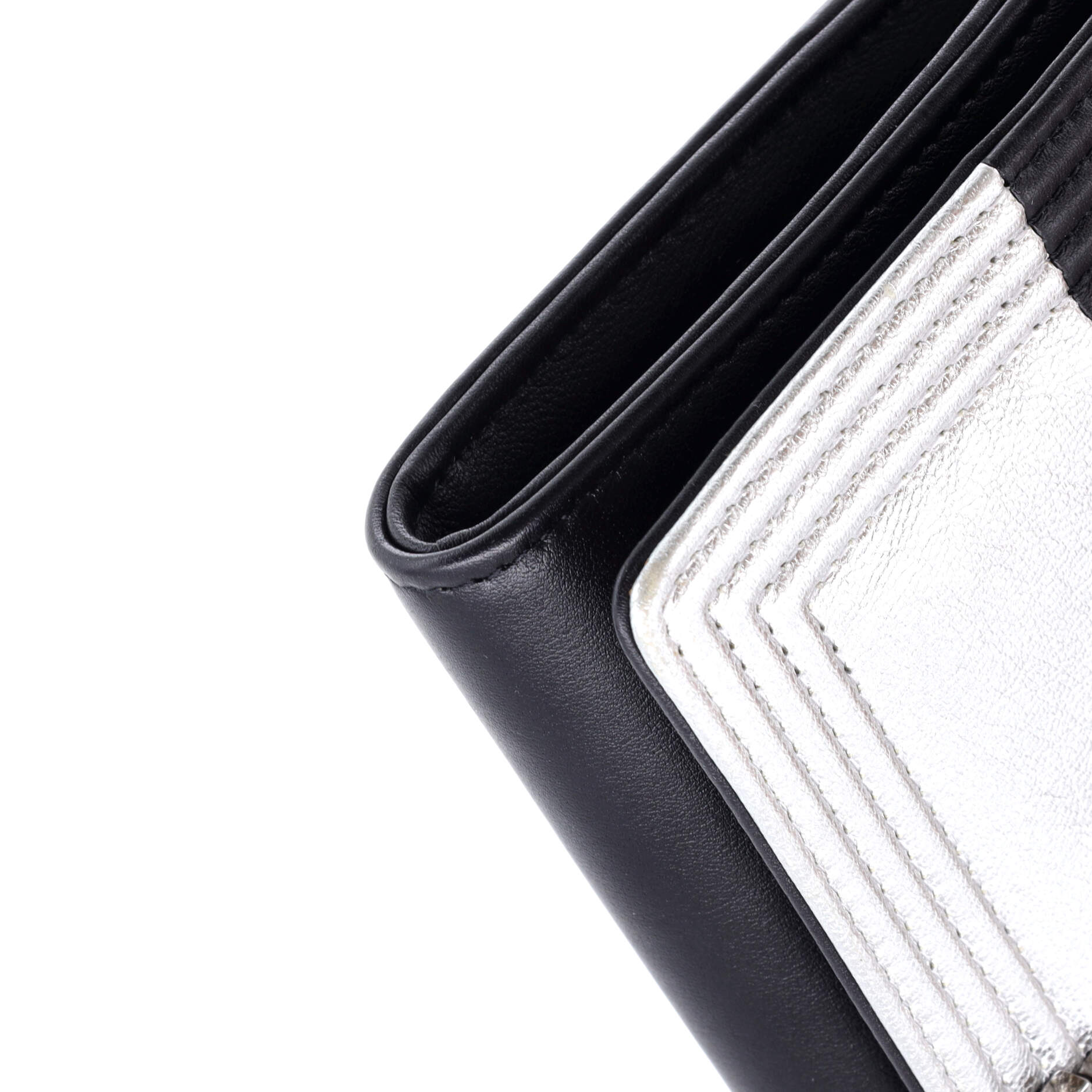Bicolor Boy Wallet on Chain Calfskin