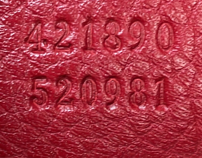 GG Marmont Top Handle Bag Leather Small
