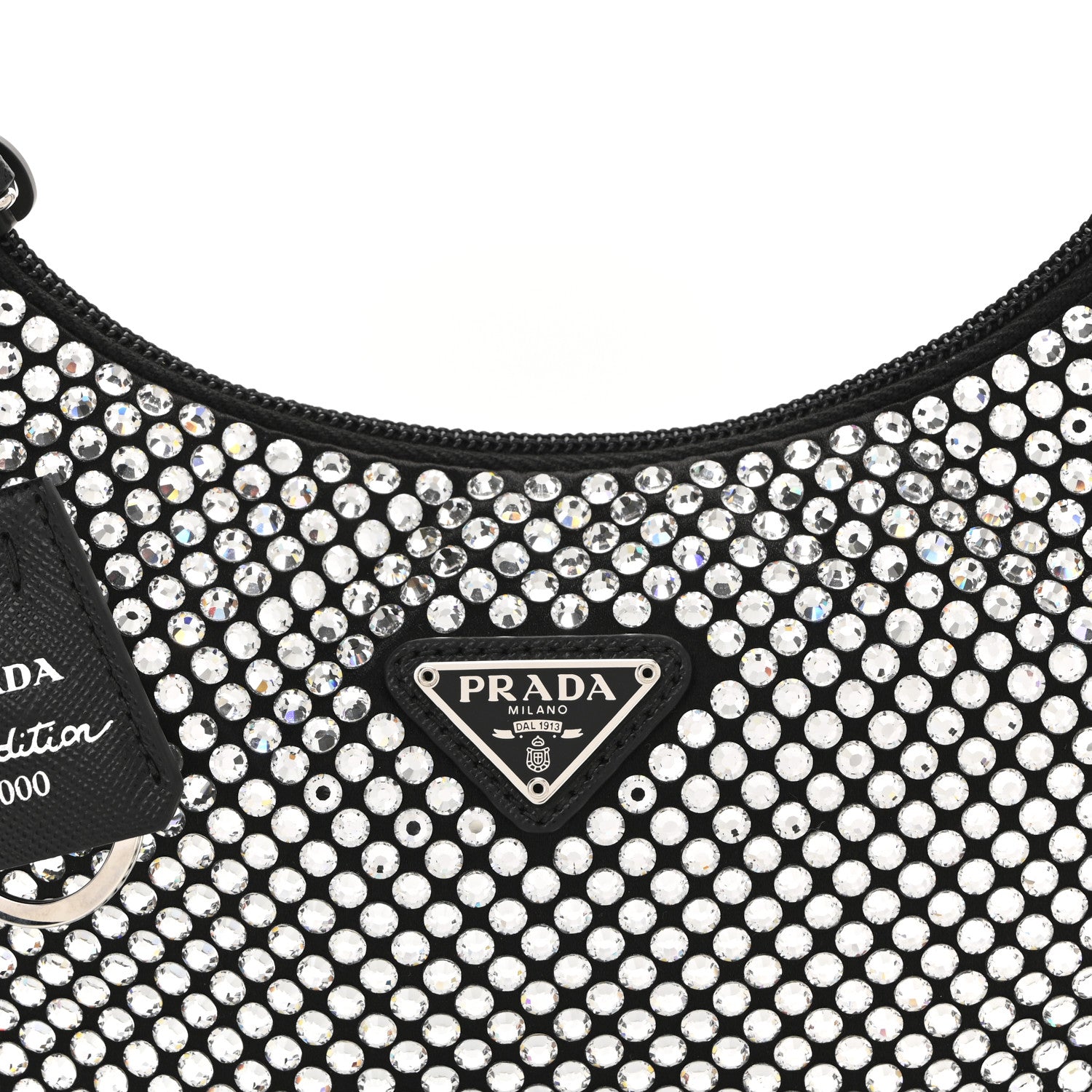Satin Crystal Mini Re-Edition 2000 Bag Cristal
