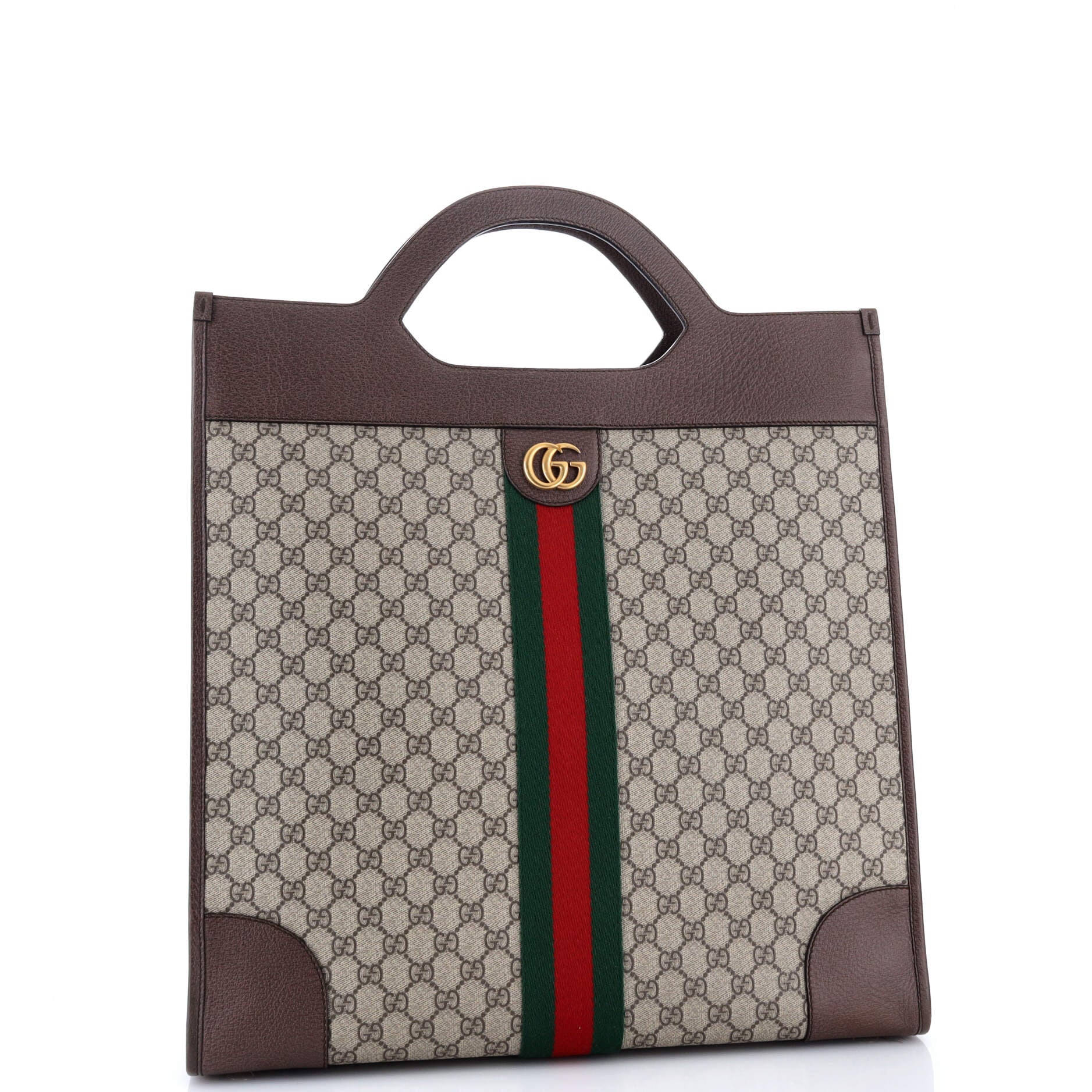 Ophidia Cut Out Handle Tote GG Coated Canvas Large