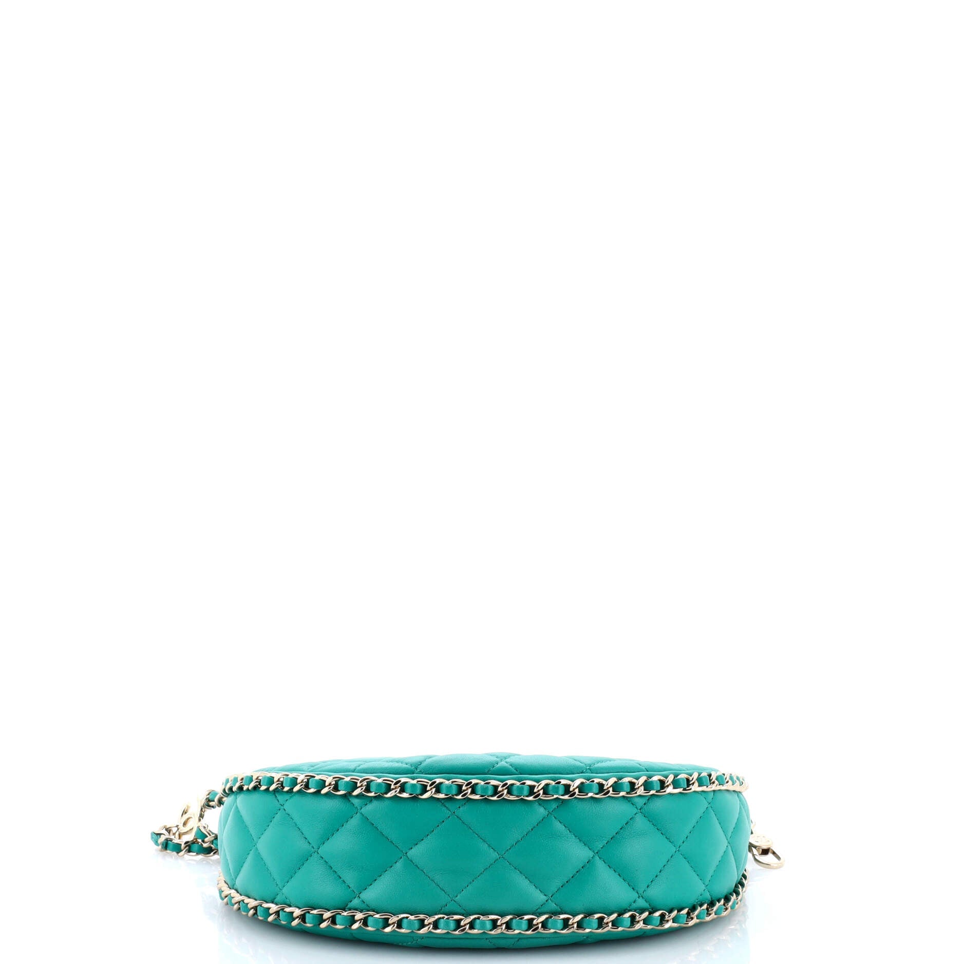 Chain Around Hook Hobo Quilted Lambskin Small