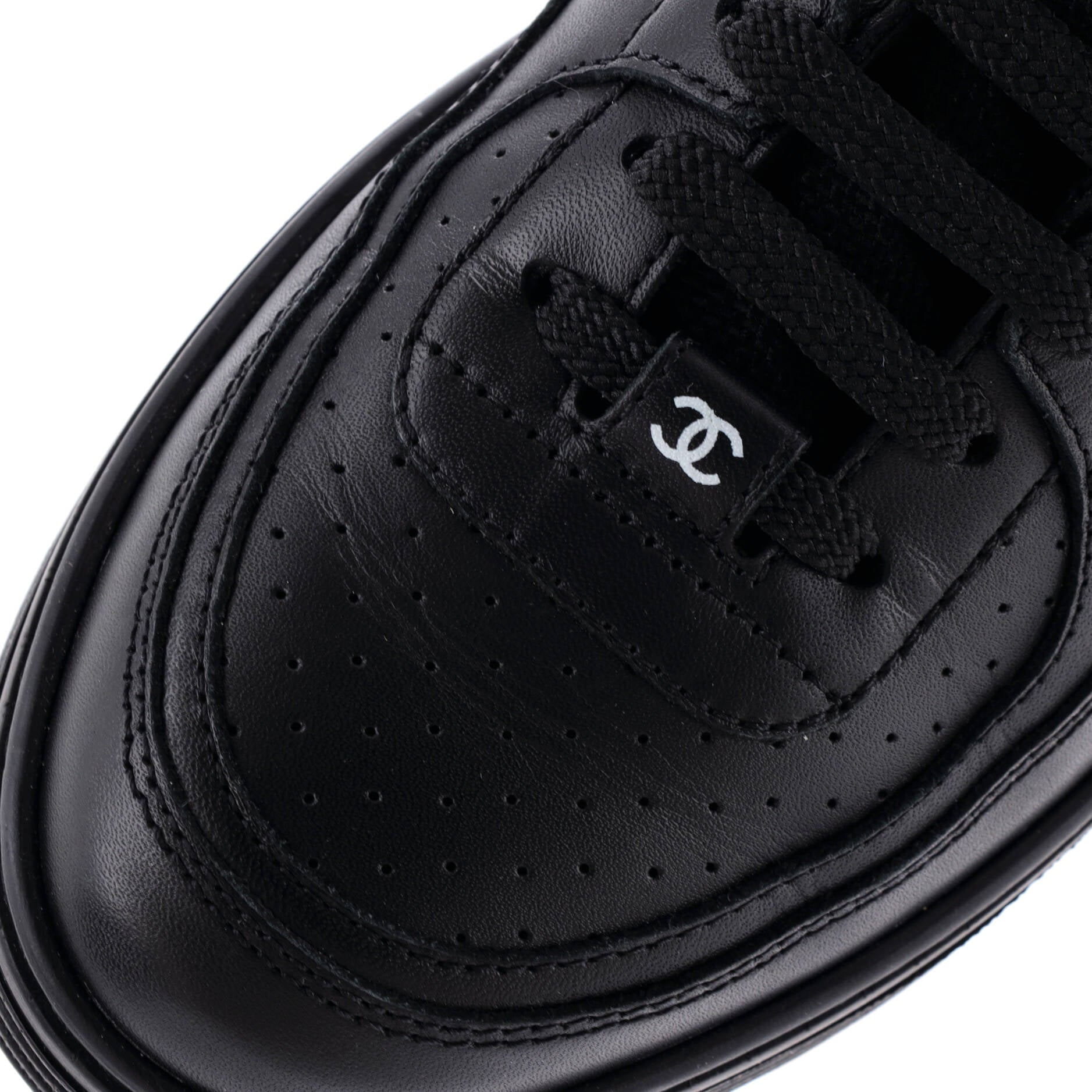 Women's CC Low-Top Sneakers Perforated Leather