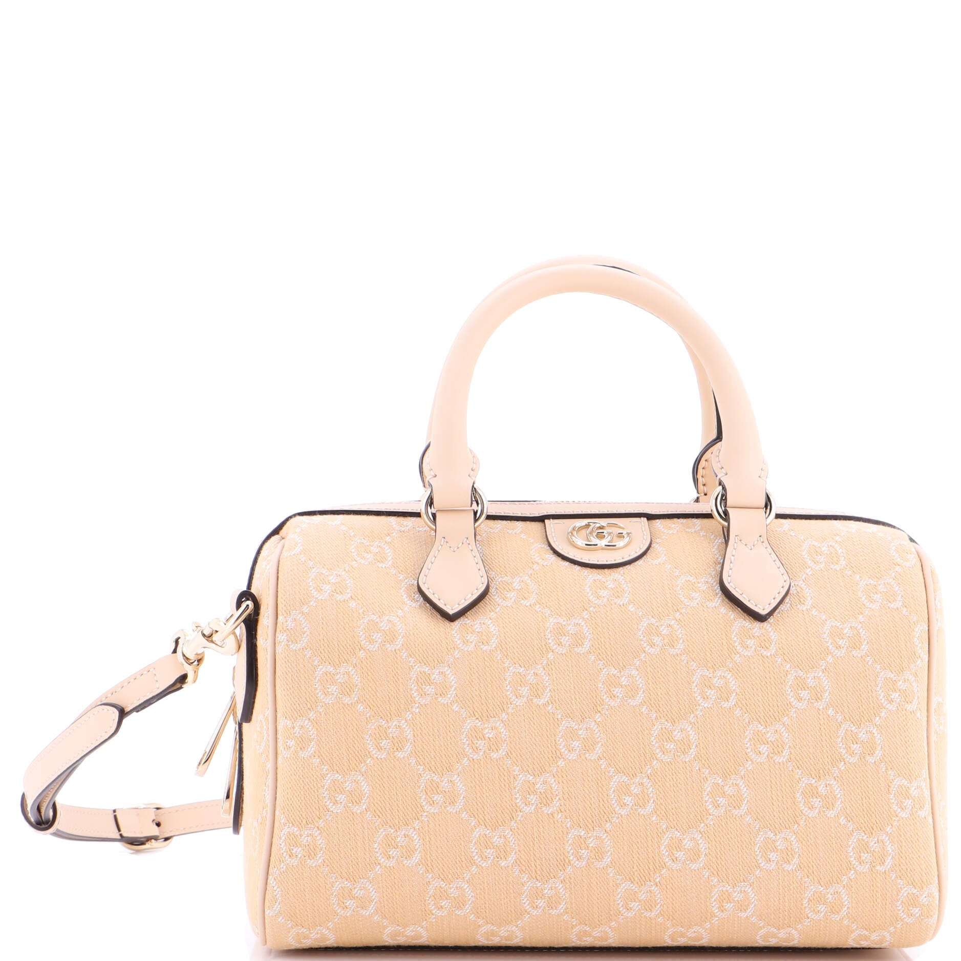 Ophidia Convertible Boston Bag GG Denim Small