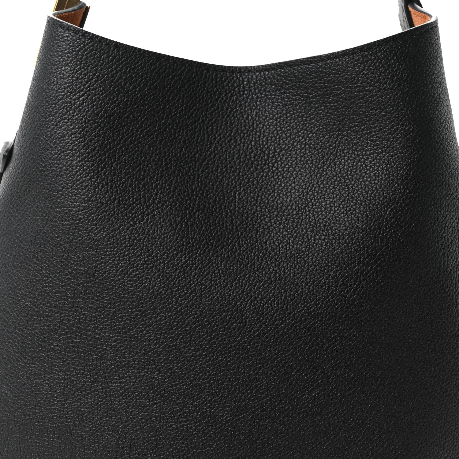 Grained Calfskin Low Key Hobo PM Black