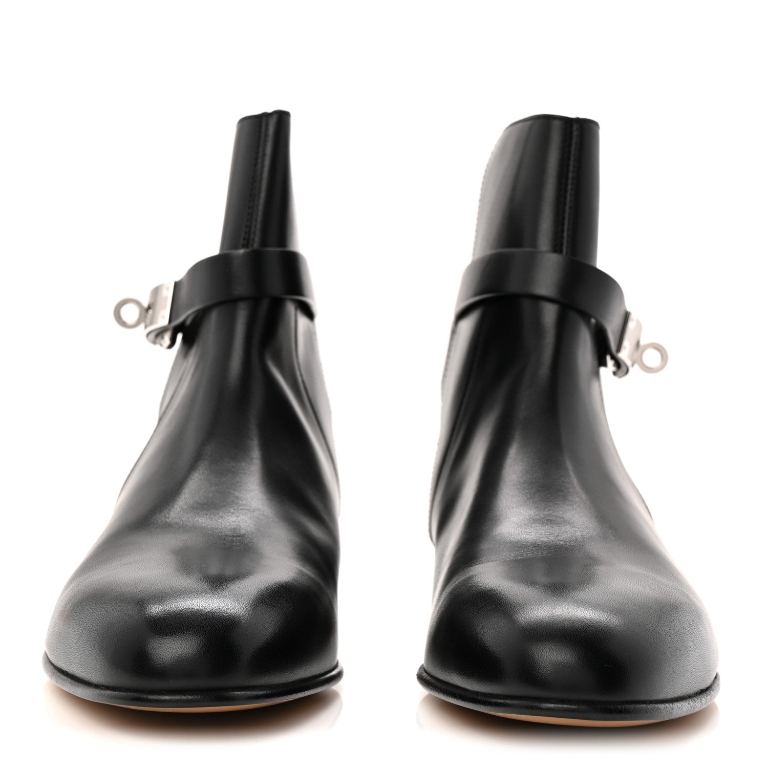 Calfskin Neo Low Boots 38.5 Black