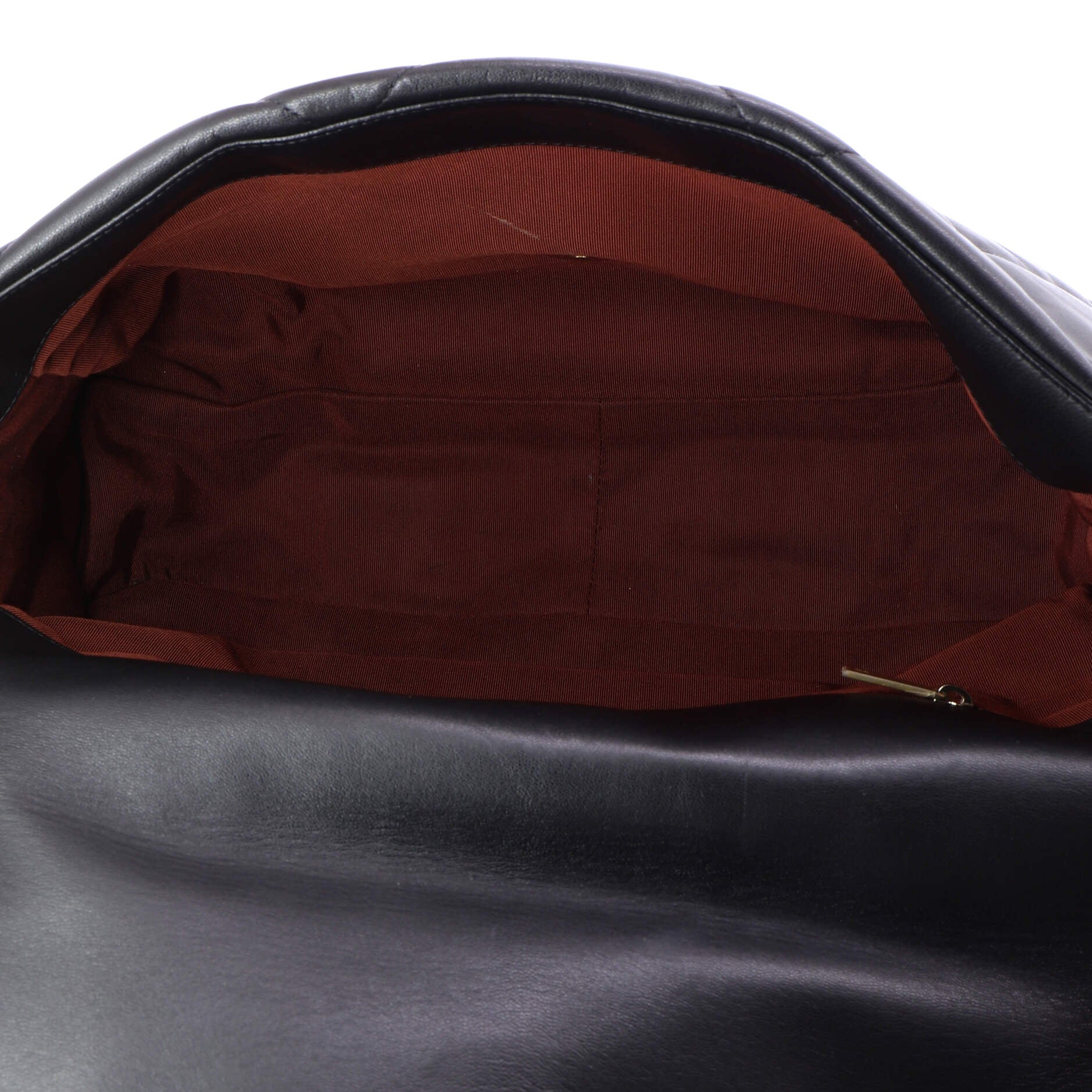19 Flap Bag Quilted Leather Maxi