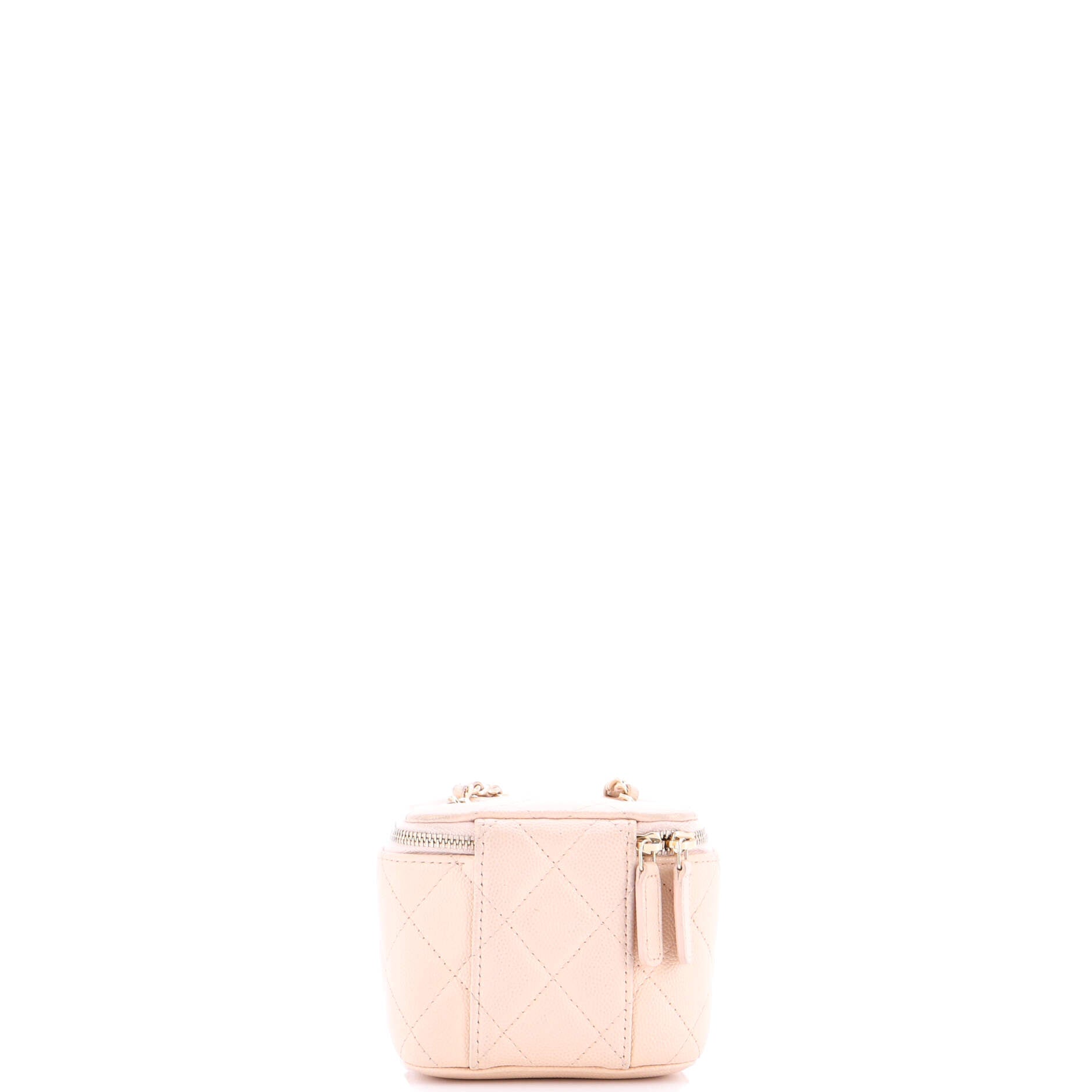 Classic Vanity Case with Chain Quilted Caviar Mini
