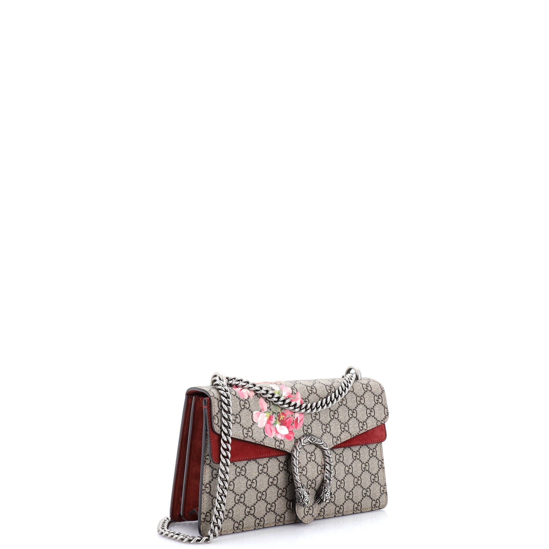 Dionysus Bag Blooms Print GG Coated Canvas Small