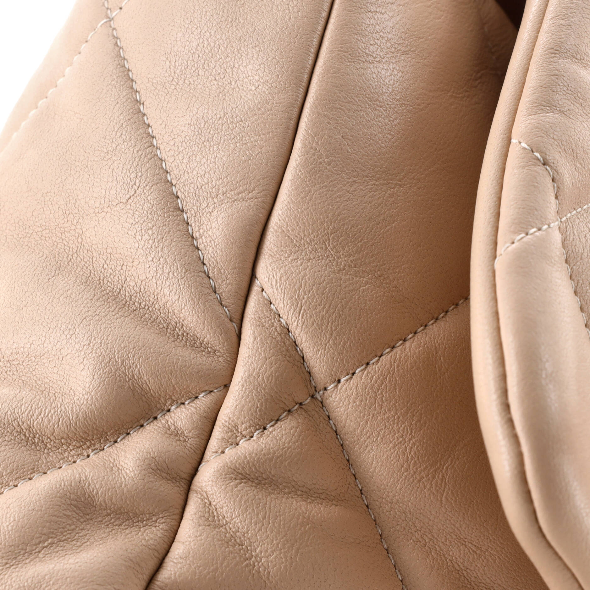 19 Flap Bag Quilted Leather Maxi
