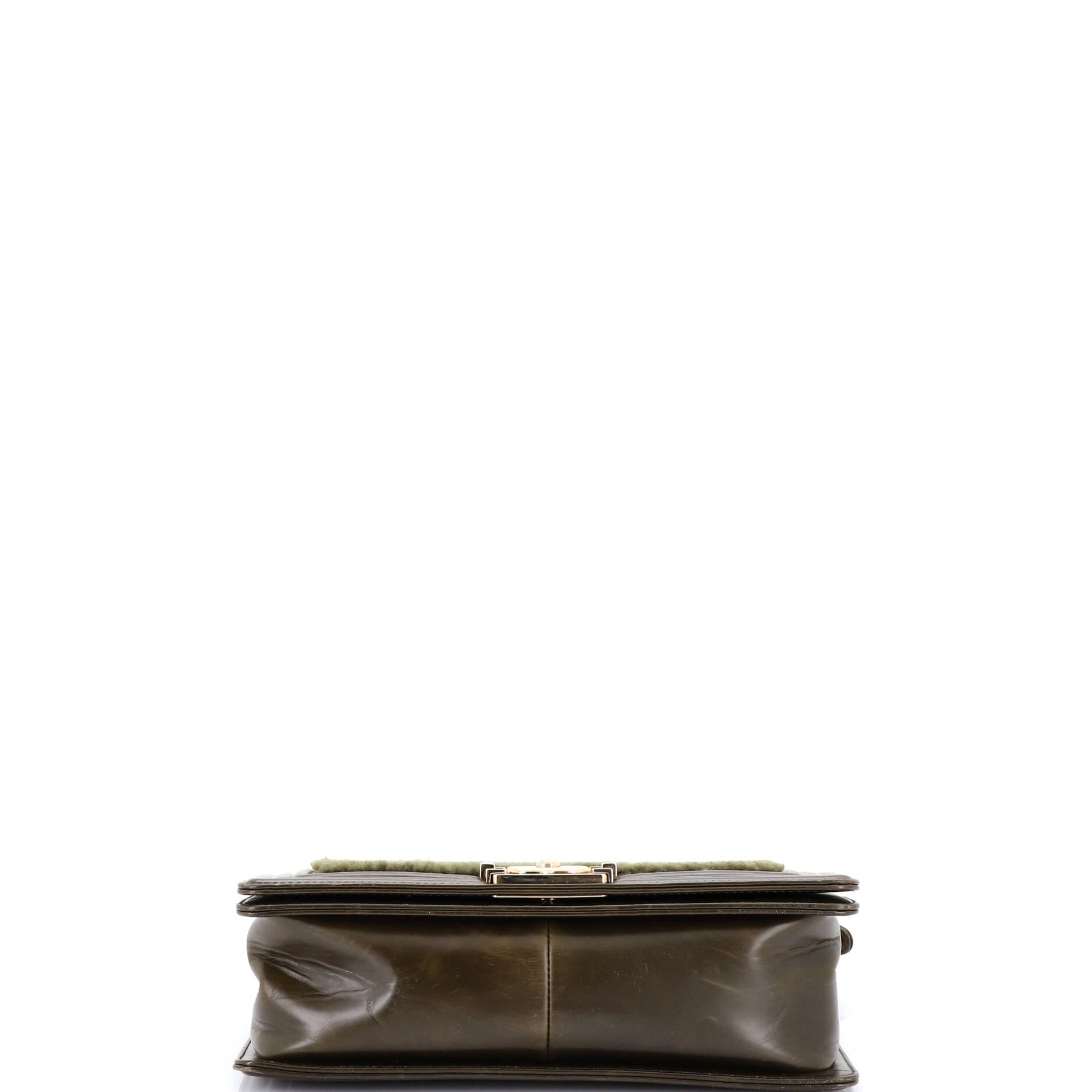 Boy Flap Bag Shearling with Leather Old Medium