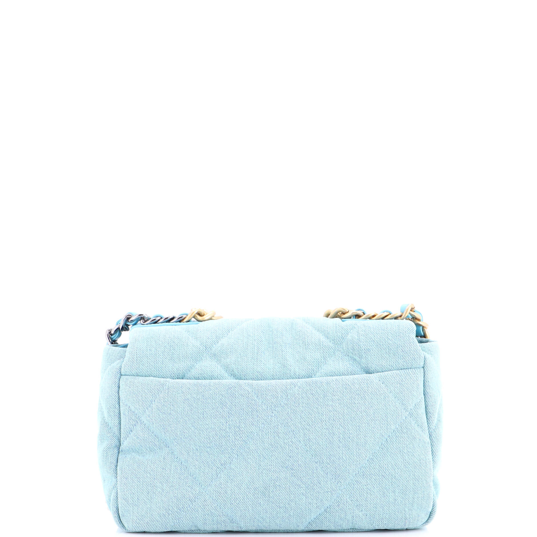 19 Flap Bag Quilted Canvas Medium