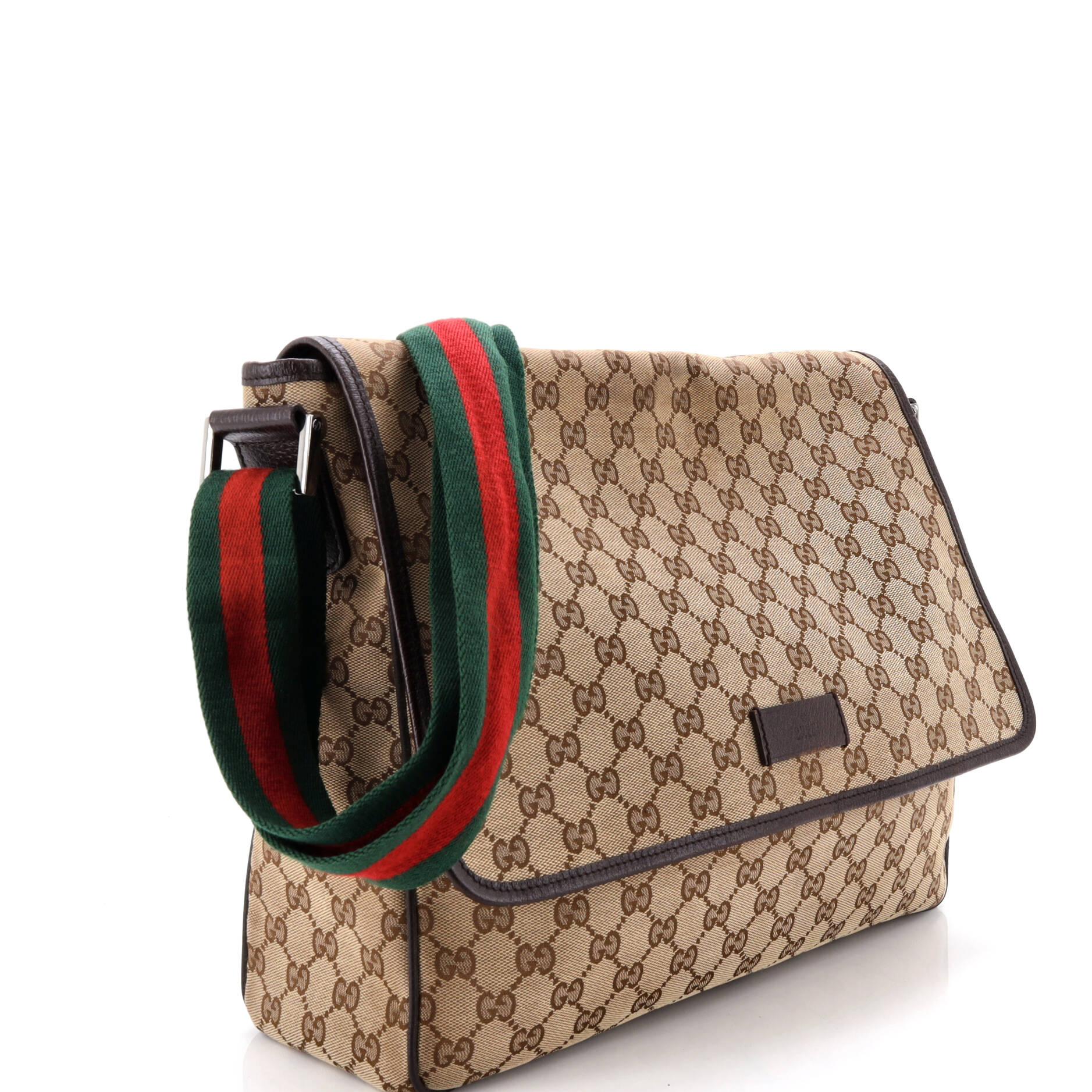 Web Strap Flap Messenger GG Canvas Medium