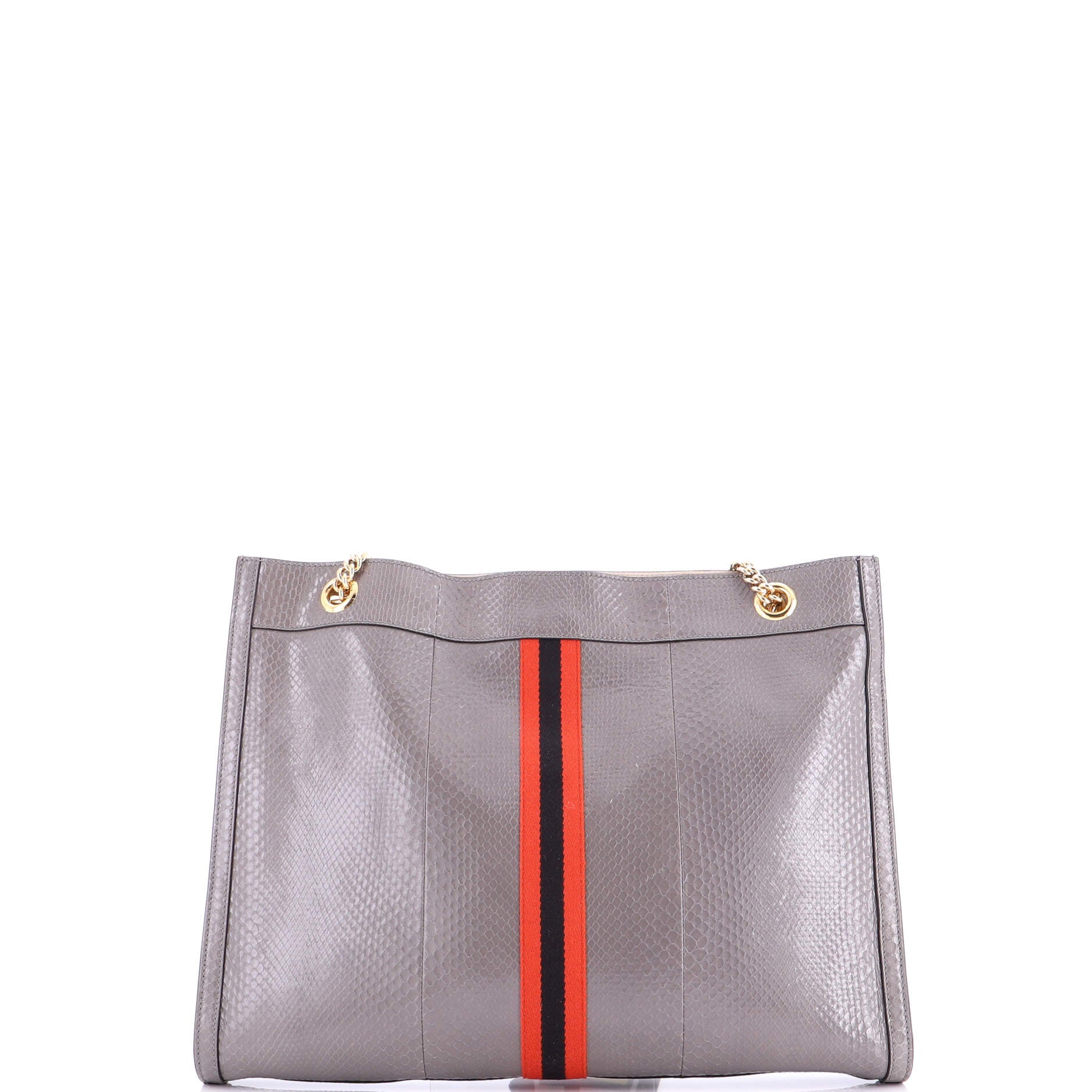 Rajah Chain Tote Snakeskin Large