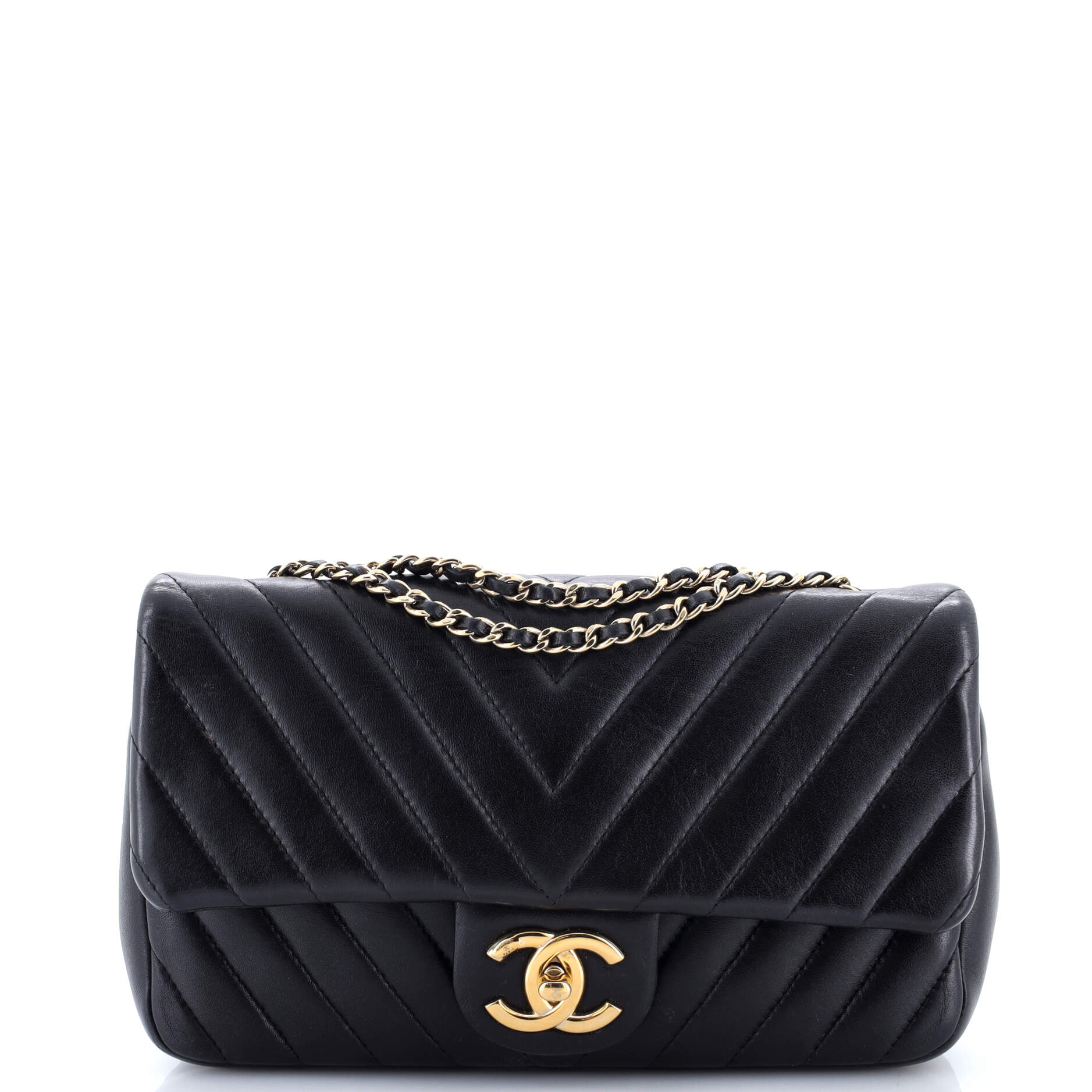 Classic Single Flap Bag Chevron Lambskin Medium