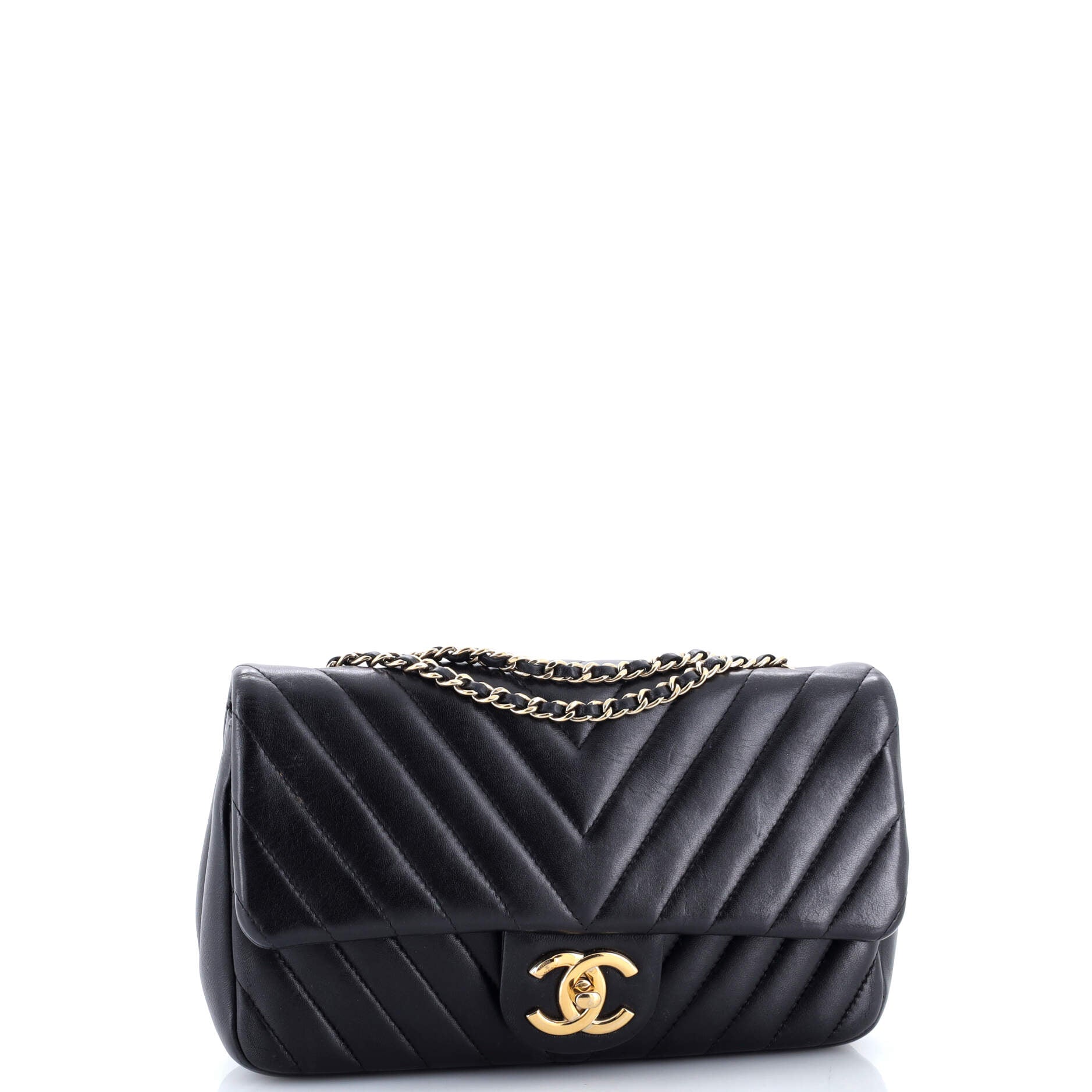 Classic Single Flap Bag Chevron Lambskin Medium