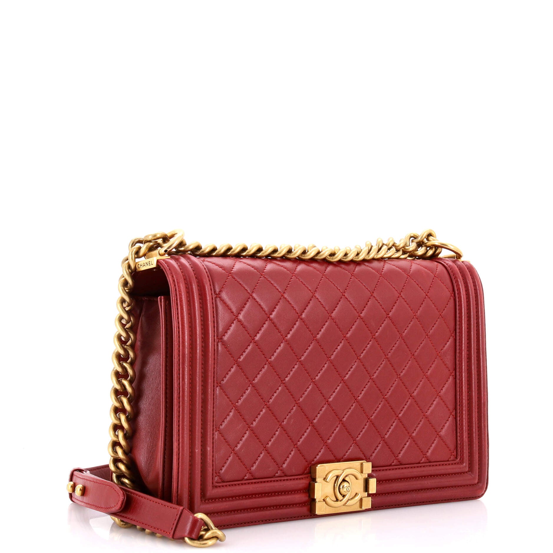 Boy Flap Bag Quilted Lambskin New Medium