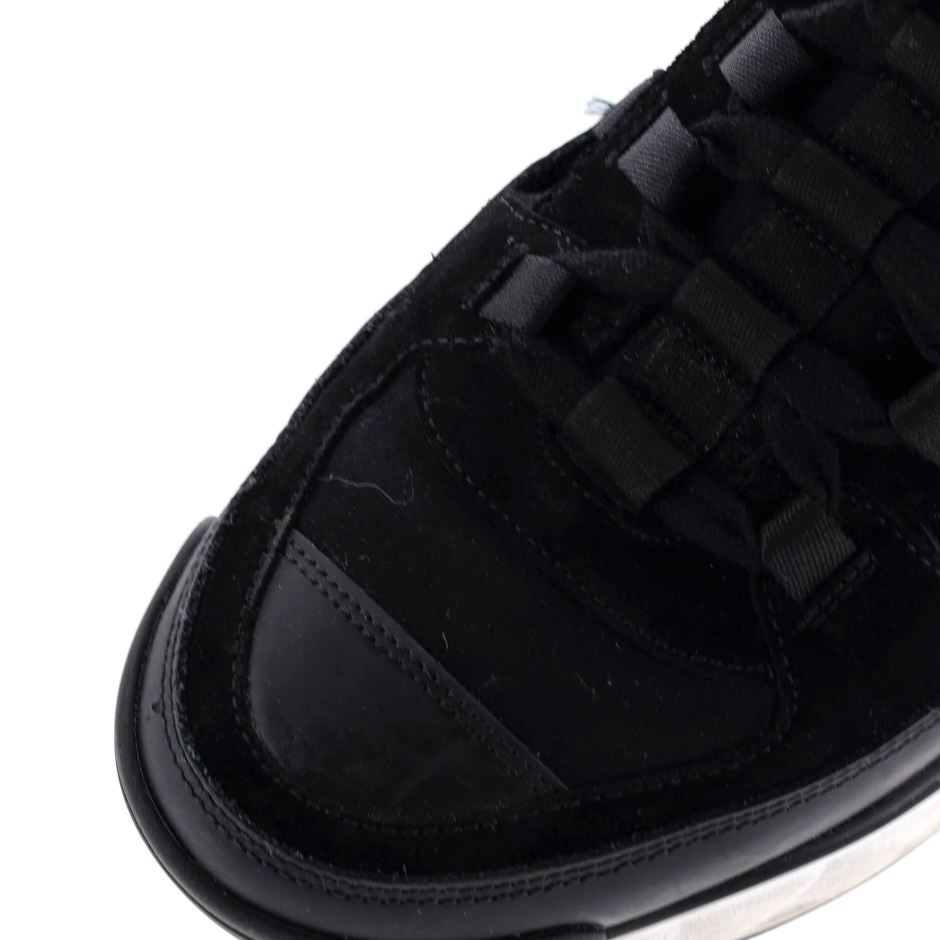 Women's CC Cap Toe Logo Sneakers Suede and Mixed Fibers