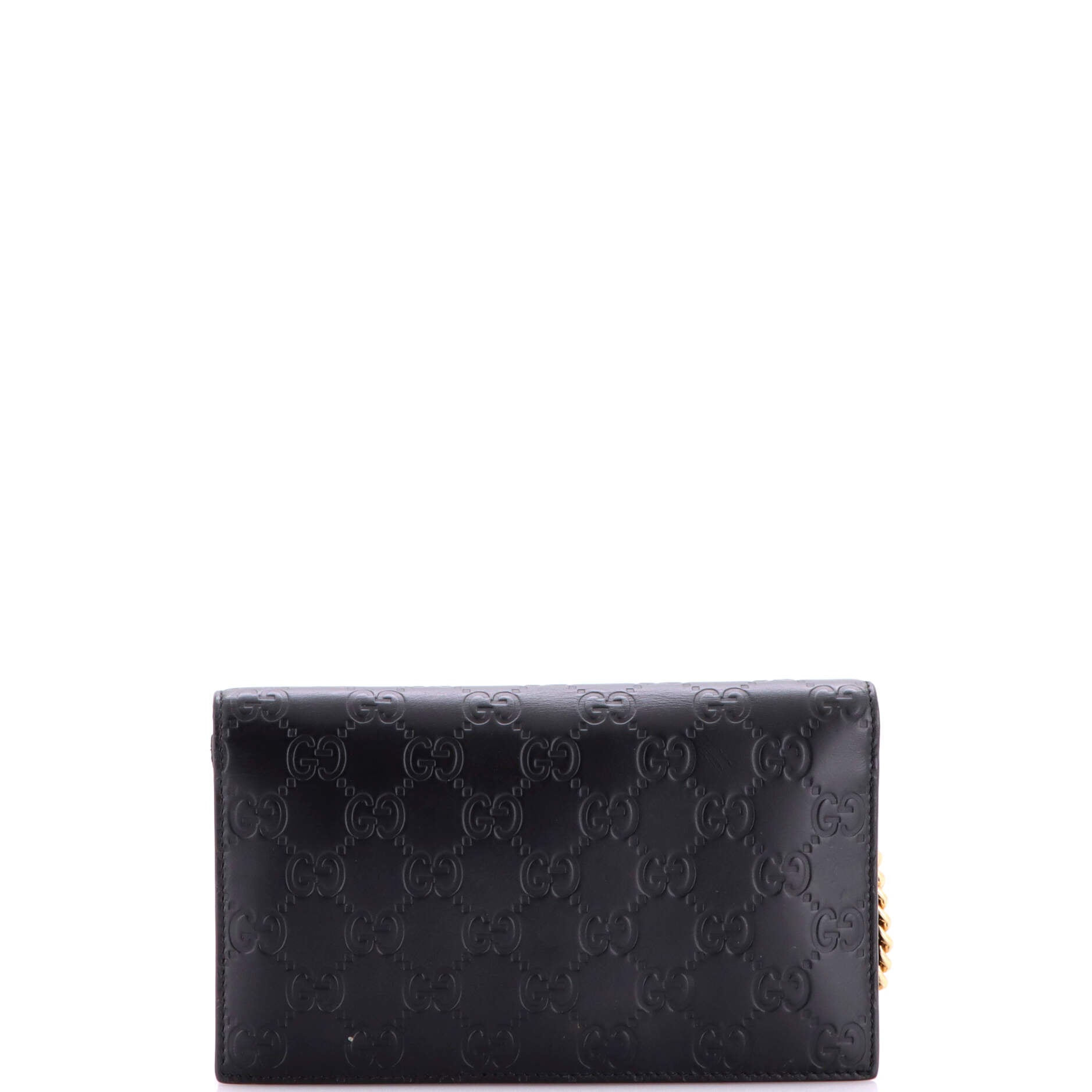 Icon Wallet on Chain Guccissima Leather