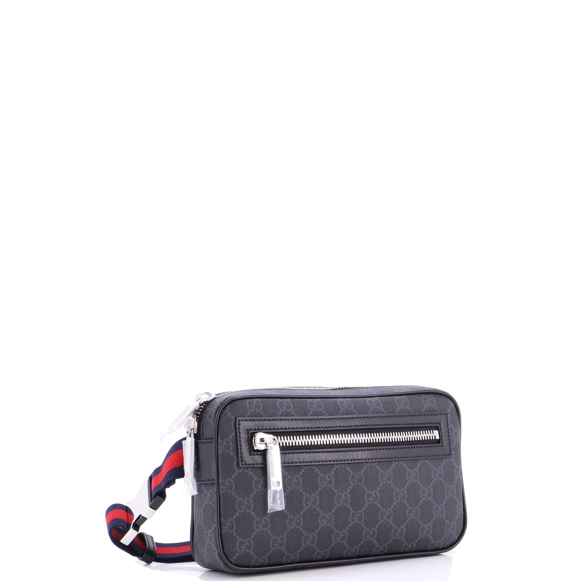 Soft Zip Belt Bag GG Coated Canvas Small