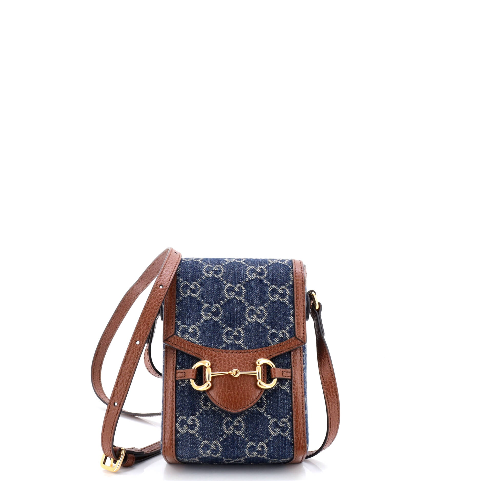 Horsebit 1955 Crossbody Bag GG Denim Mini