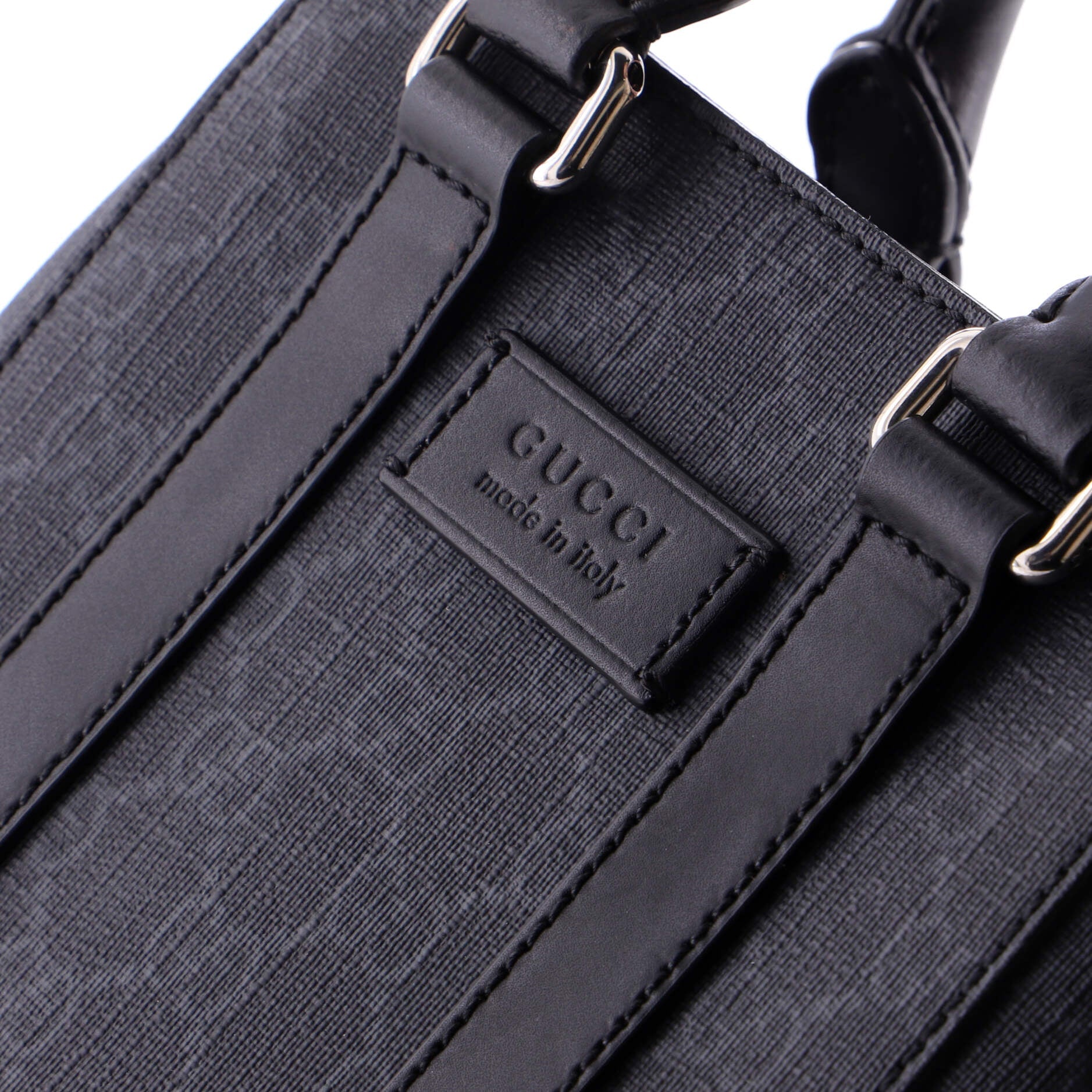 Convertible Web Open Tote GG Coated Canvas Mini