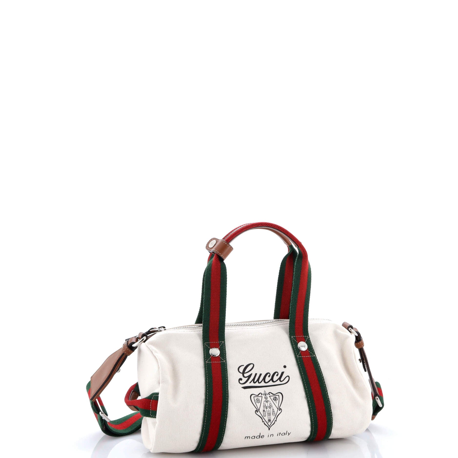 Crest Duffle Printed Canvas Small