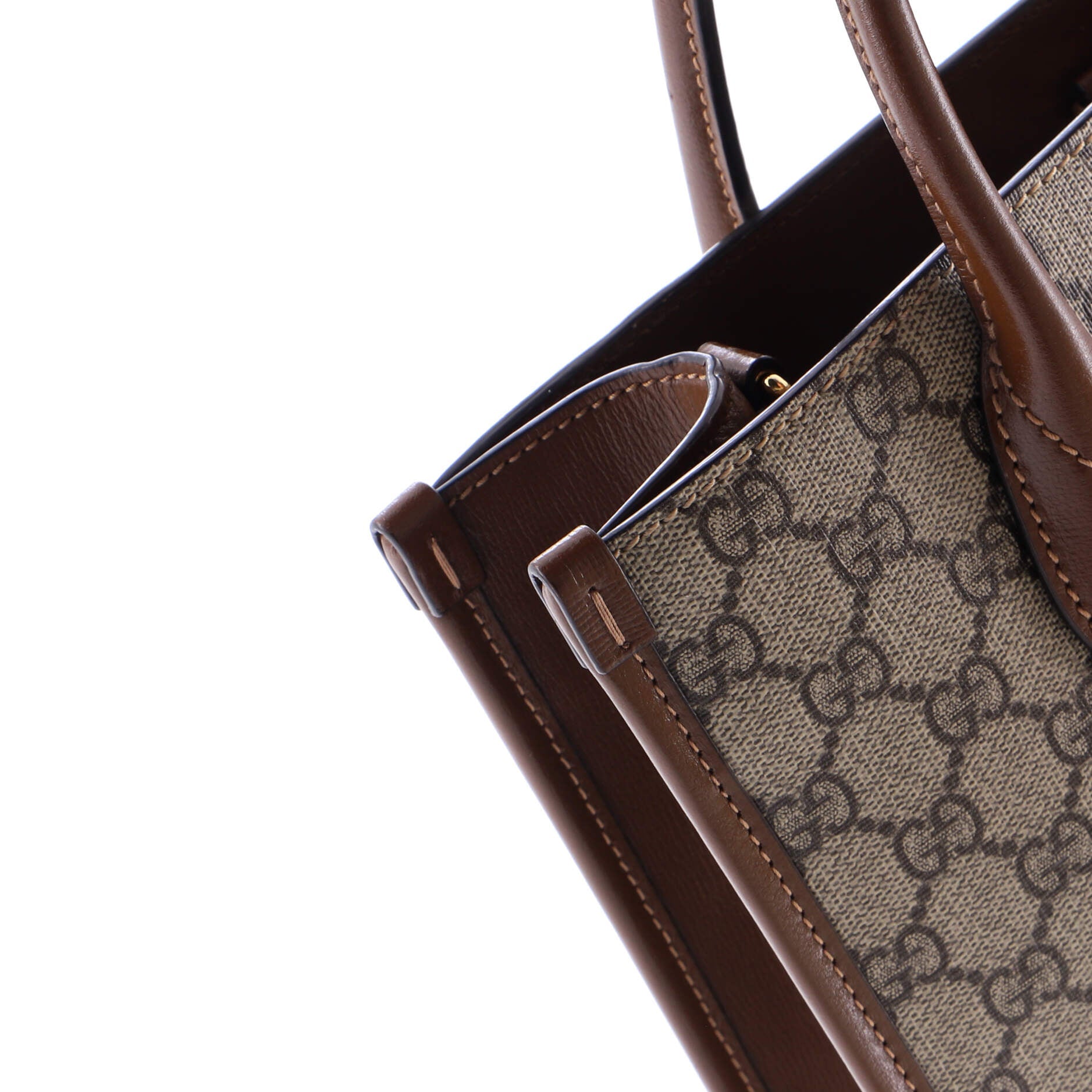 Interlocking G Tote GG Coated Canvas Vertical
