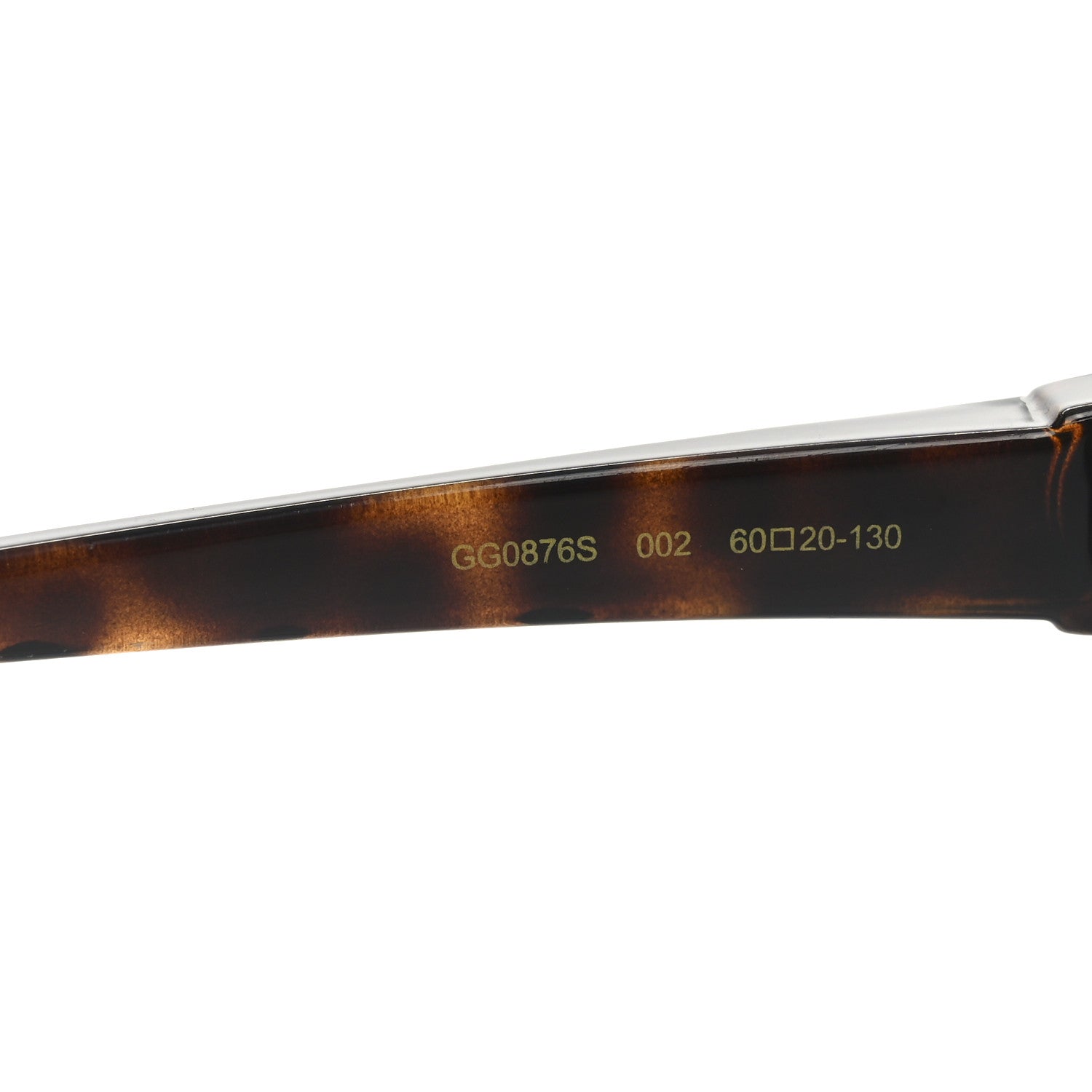 Acetate Square Frame Sunglasses GG0876S Tortoise