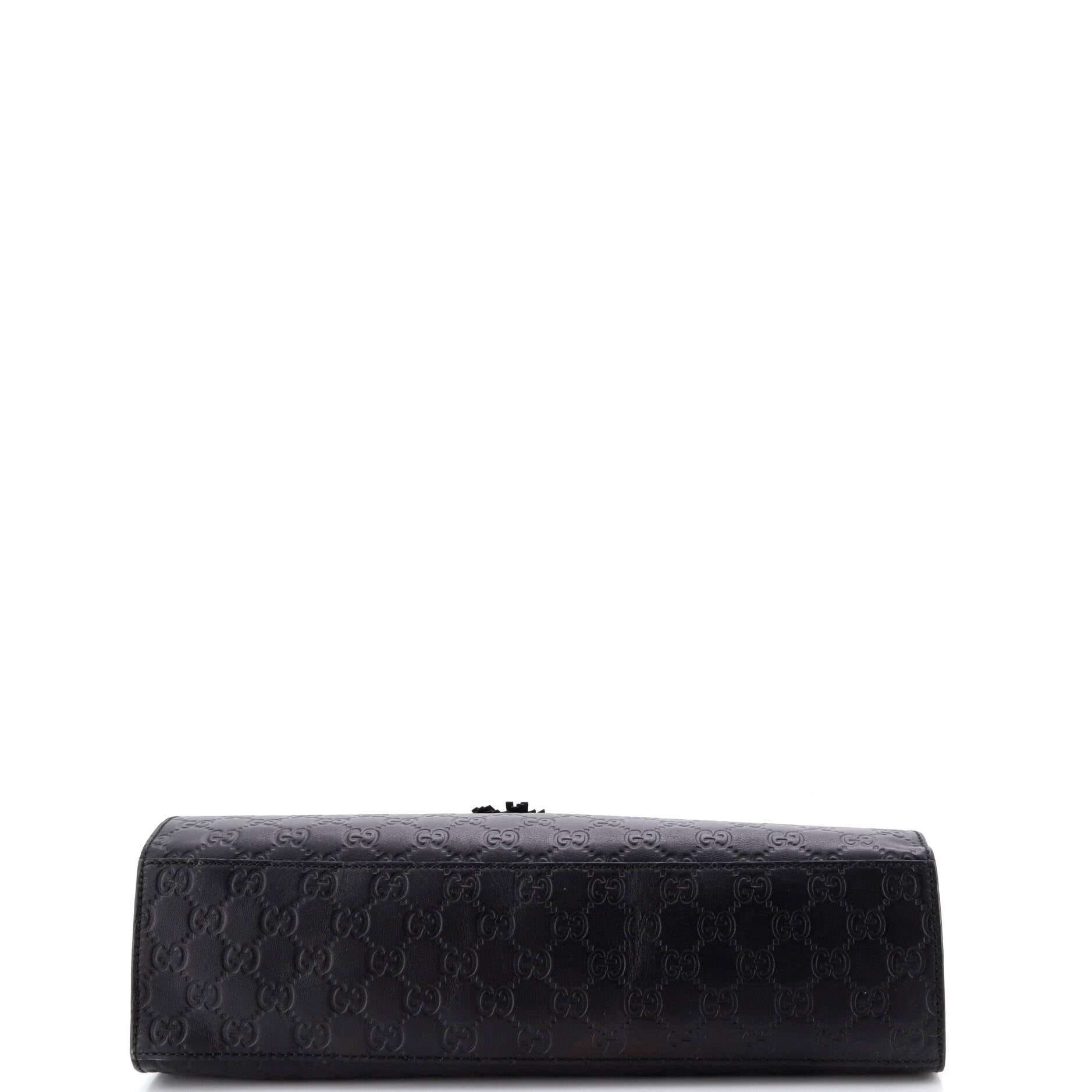 Emily Chain Flap Shoulder Bag Guccissima Leather Large