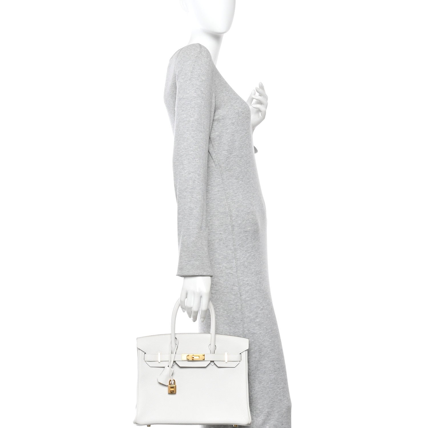 Togo Birkin 30 Gris Pale