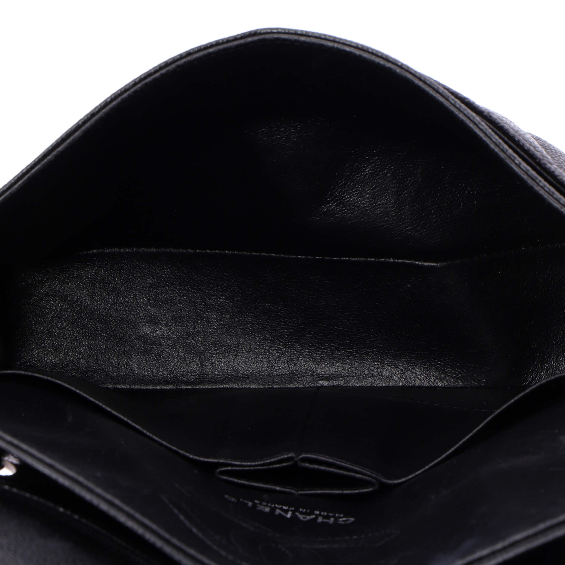 Vintage Classic Double Flap Bag Quilted Caviar Medium