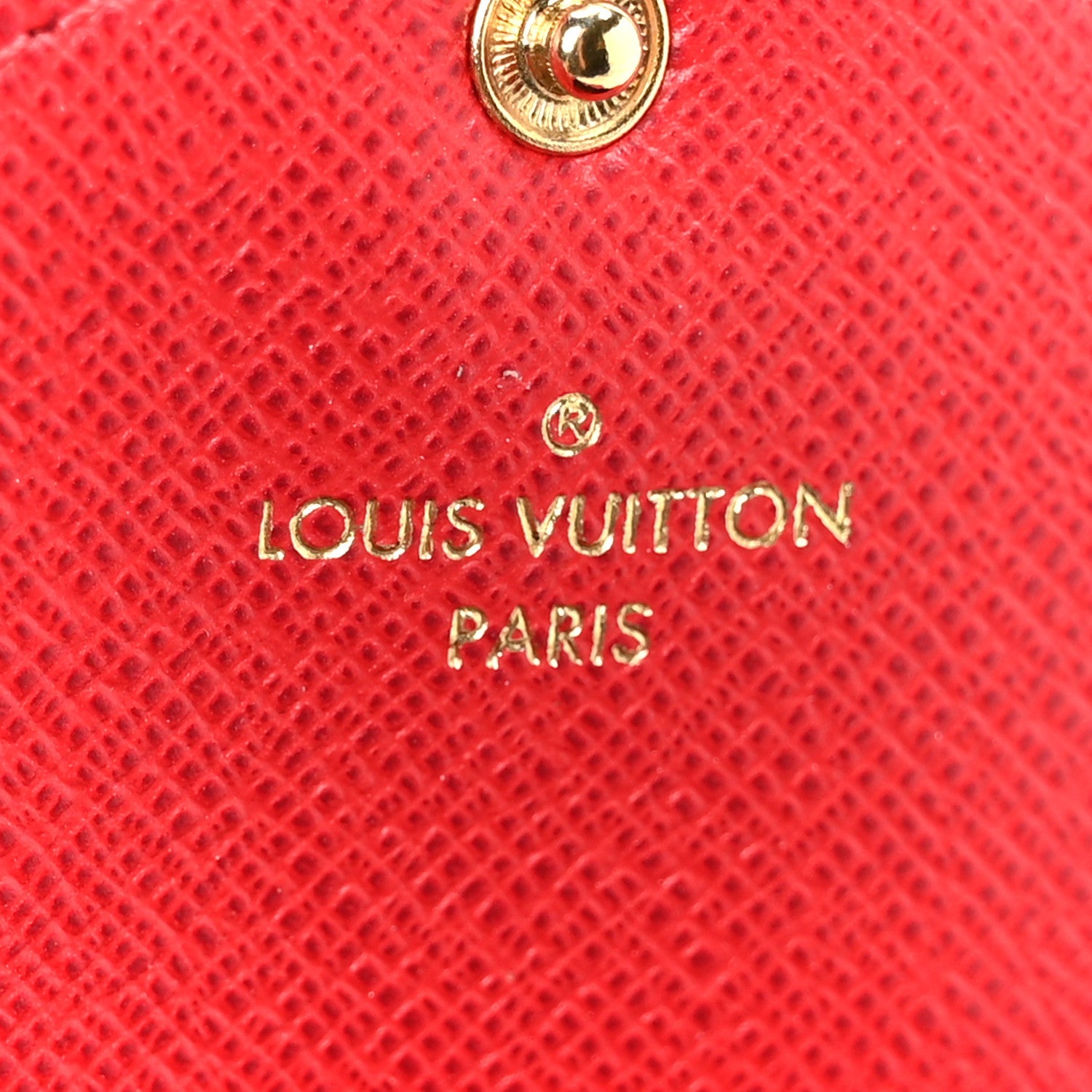 Damier Ebene Josephine Wallet Red
