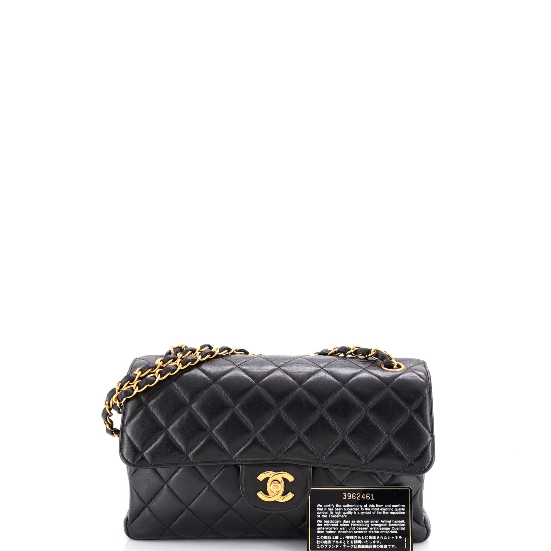 Vintage Classic Double Flap Bag Quilted Lambskin Medium