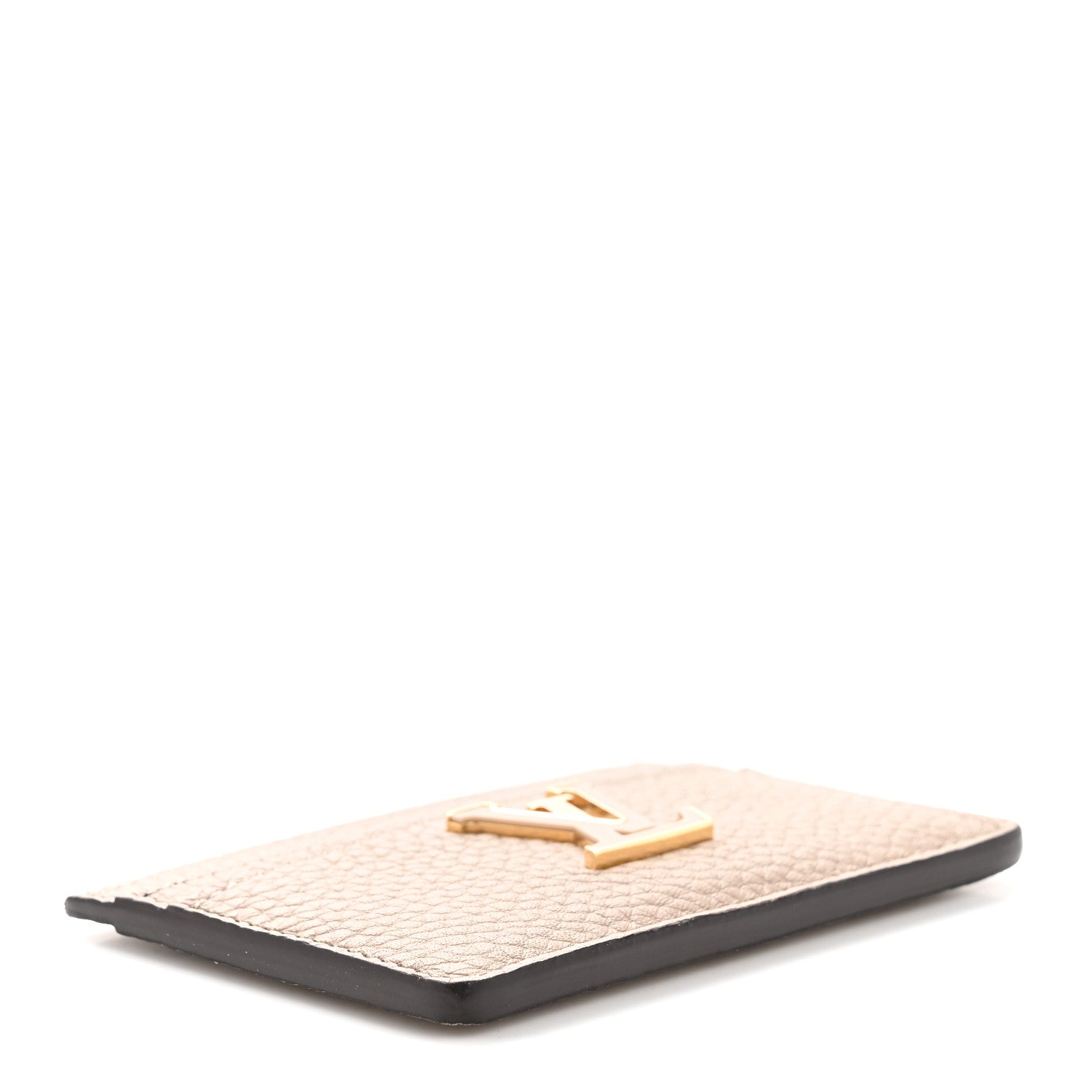 Taurillon Capucines Card Holder Galet