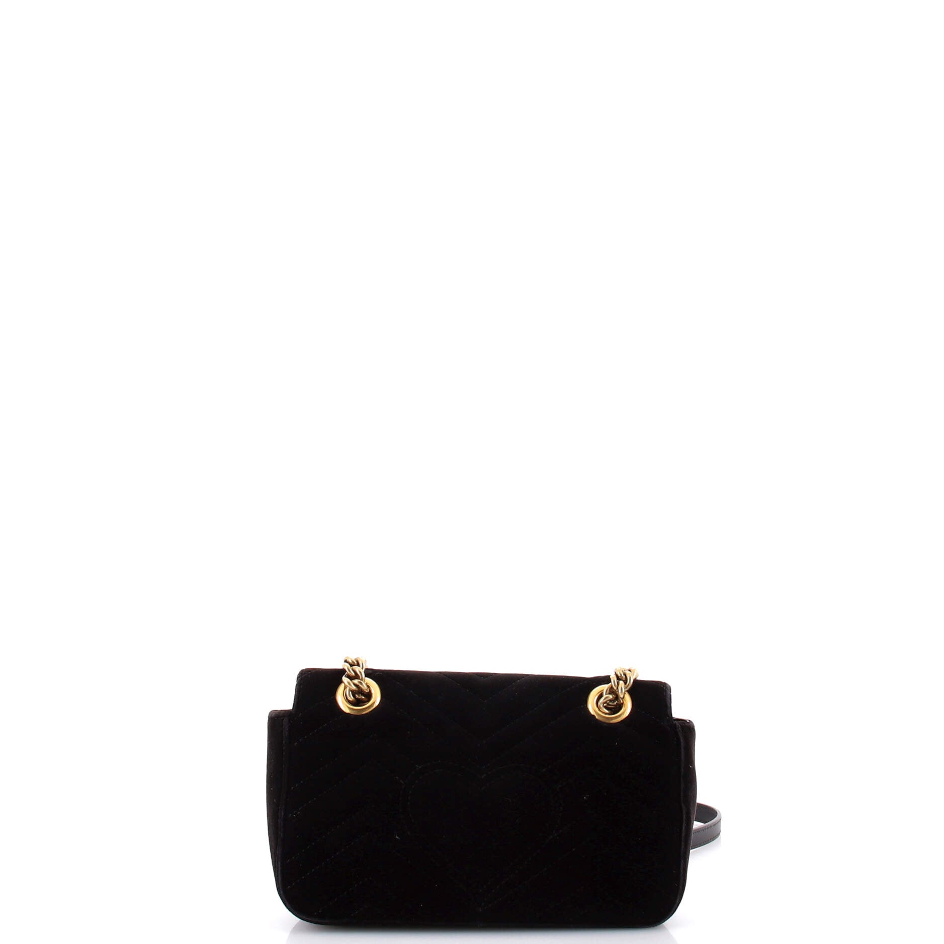 GG Marmont Flap Bag Matelasse Velvet Mini