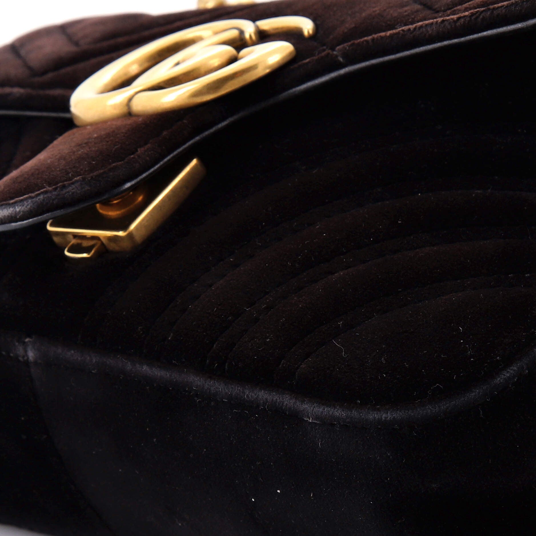 GG Marmont Flap Bag Matelasse Velvet Mini