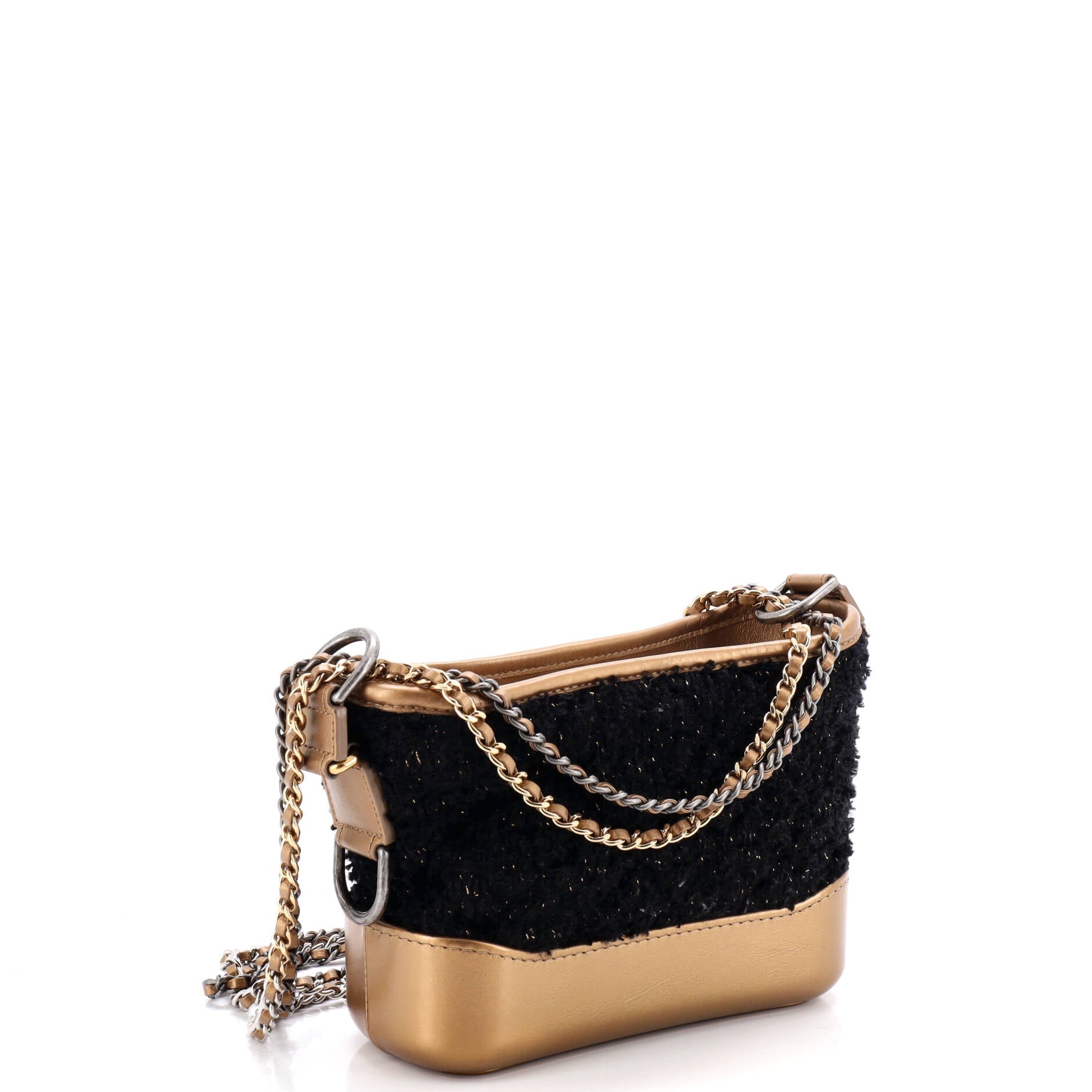 Gabrielle Hobo Quilted Tweed and Calfskin Small