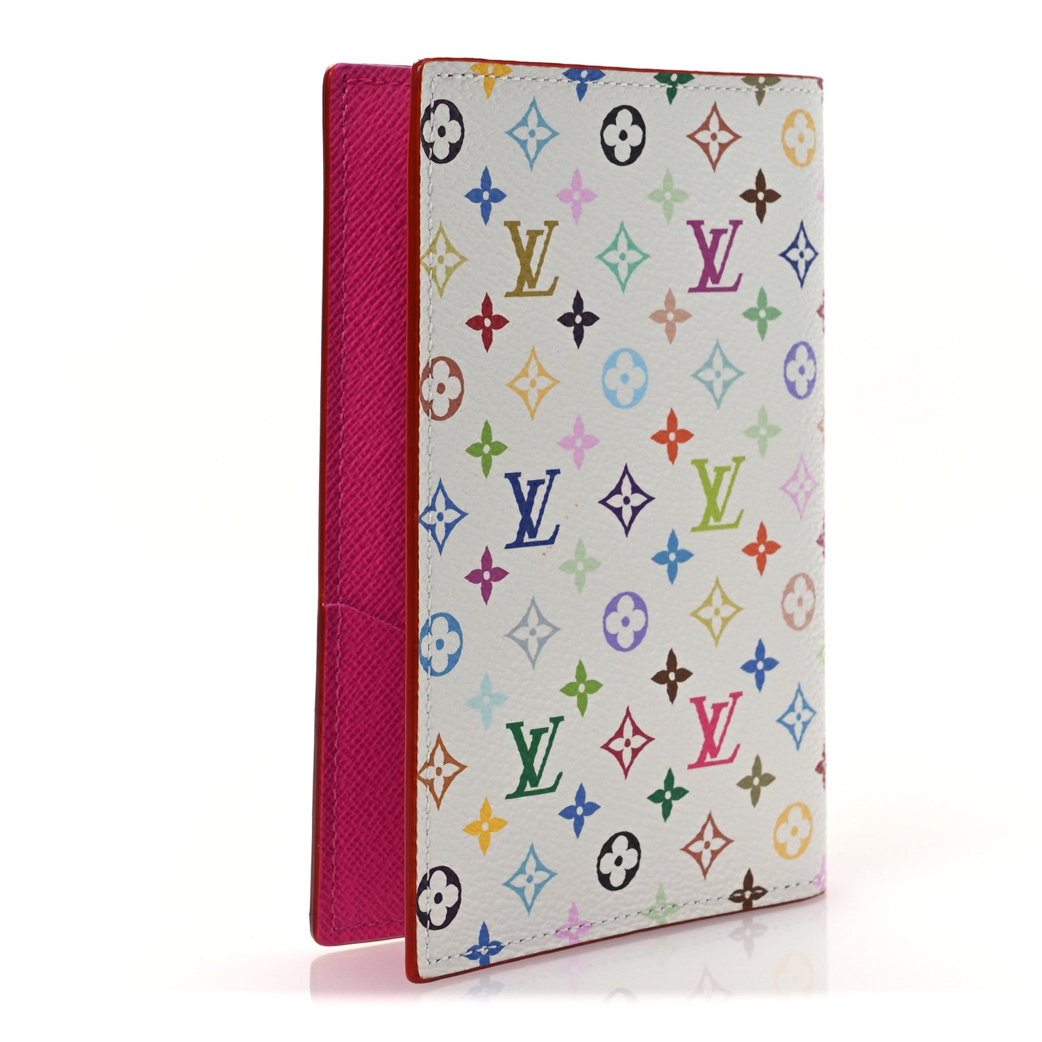 LV X TM Monogram Multicolor Passport Cover White