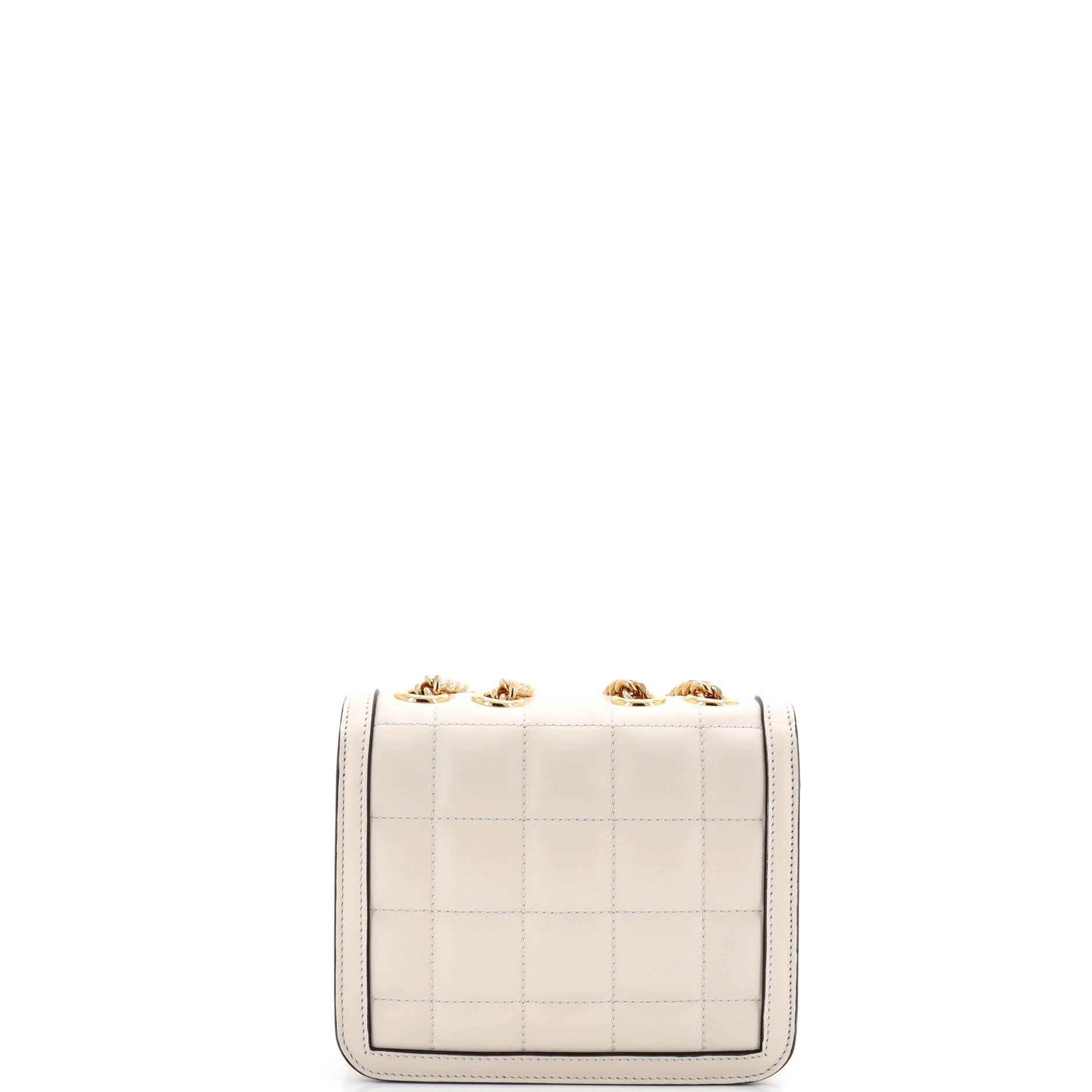 Deco Chain Flap Bag Mixed Matelasse Leather Mini