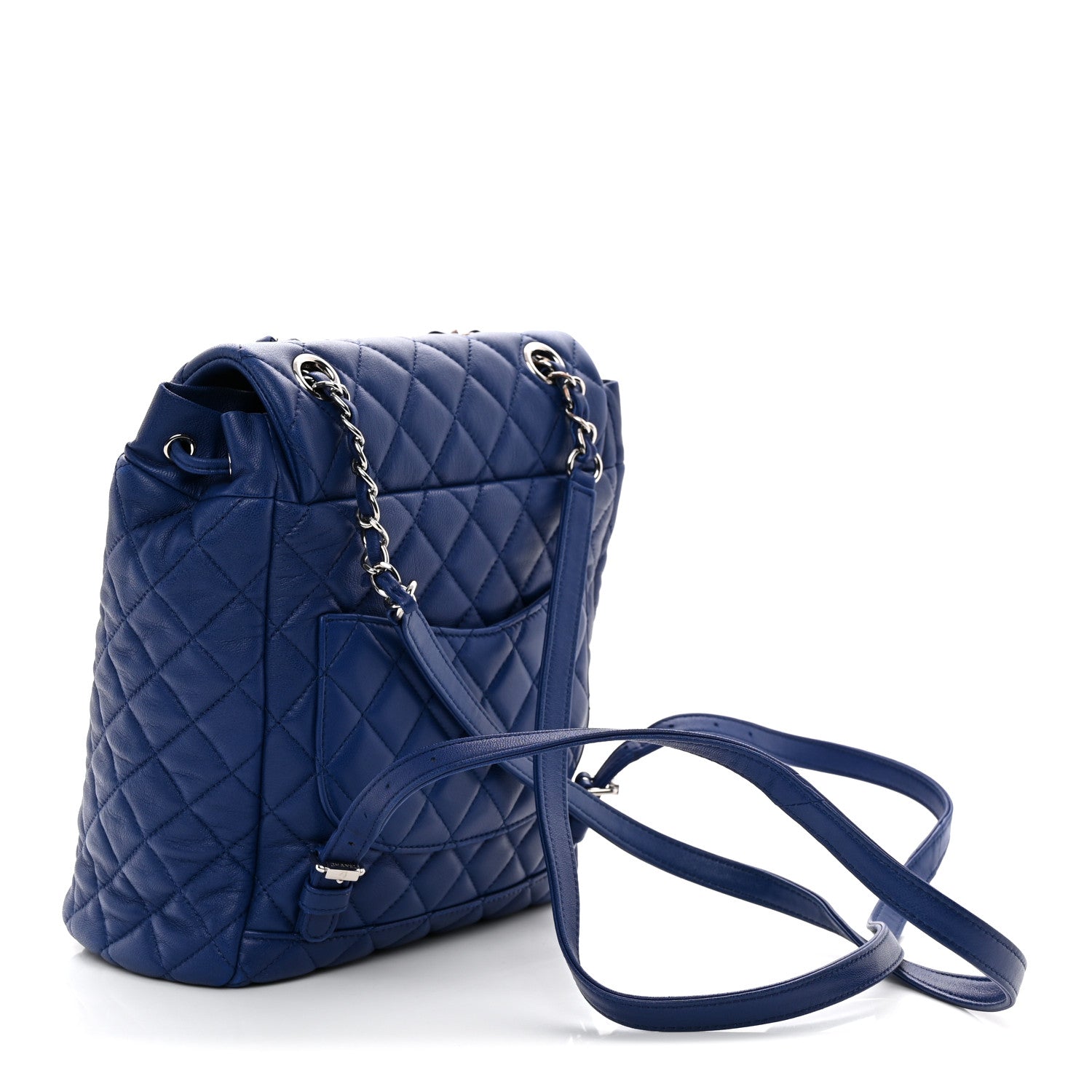 Lambskin Quilted Small Urban Spirit Backpack Blue