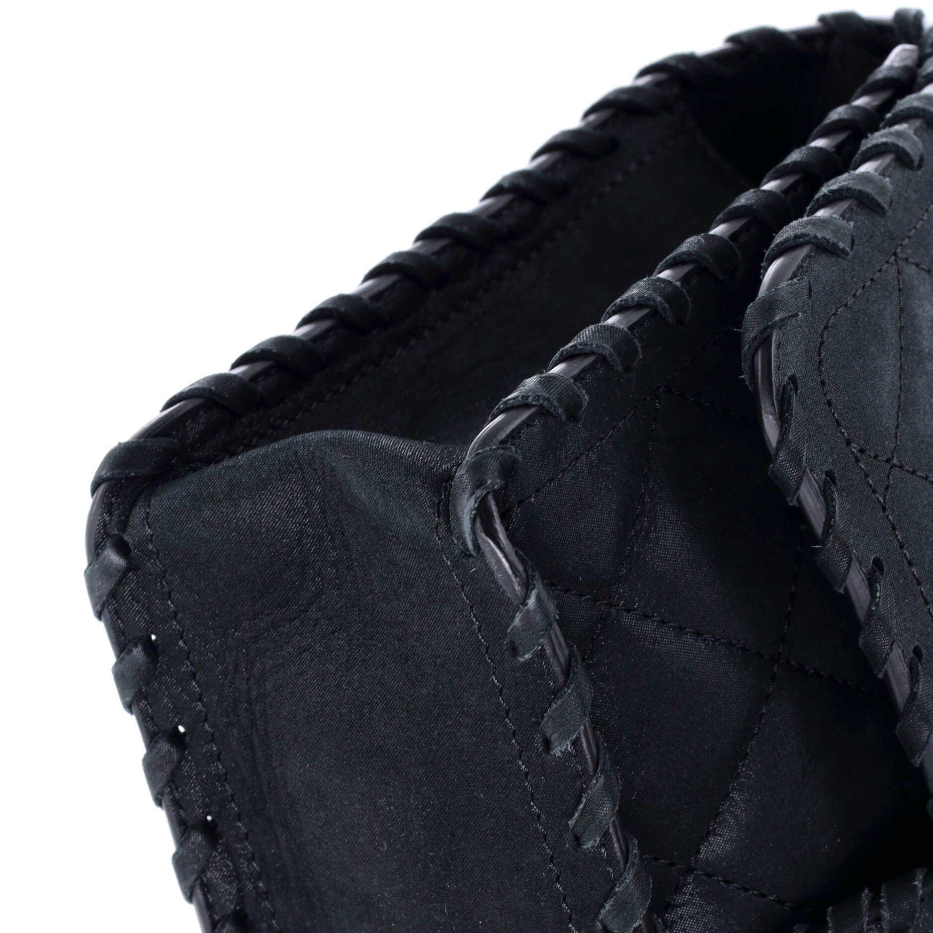 Happy Stitch Flap Bag Quilted Velvet Calfskin Small