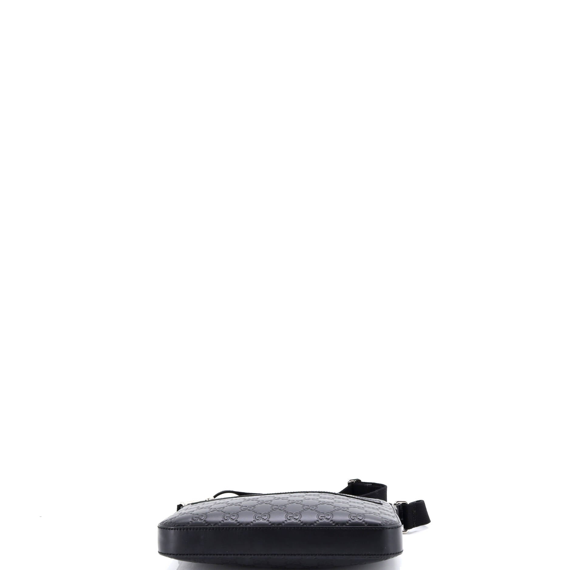 Signature Zip Messenger Bag Guccissima Leather Small