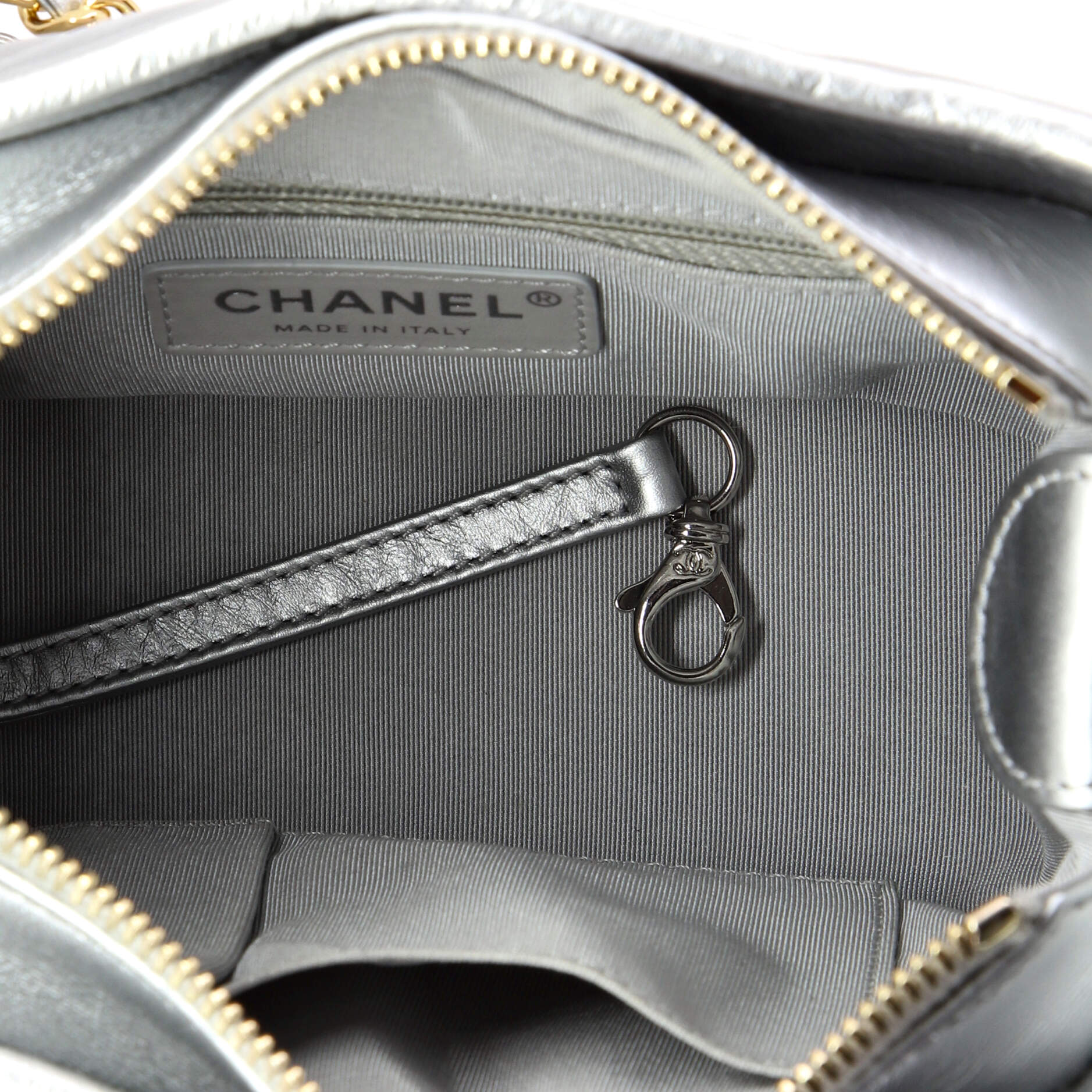 Gabrielle Hobo Quilted Metallic Aged Calfskin Small