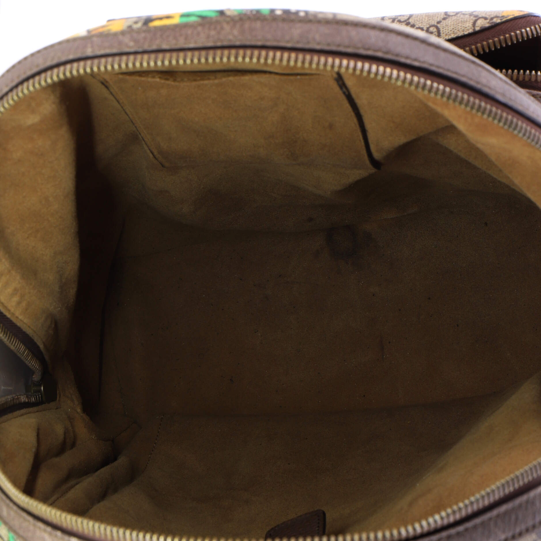 Zip Pocket Backpack Bengal Print GG Coated Canvas Medium