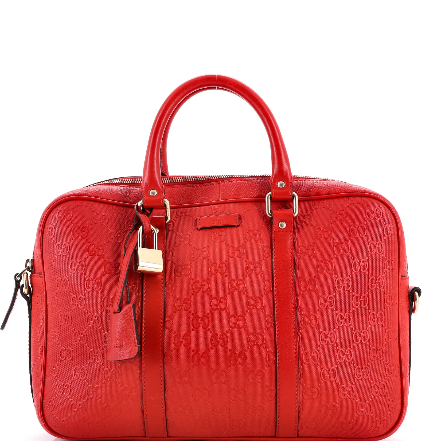 Signature Convertible Briefcase Guccissima Leather Medium