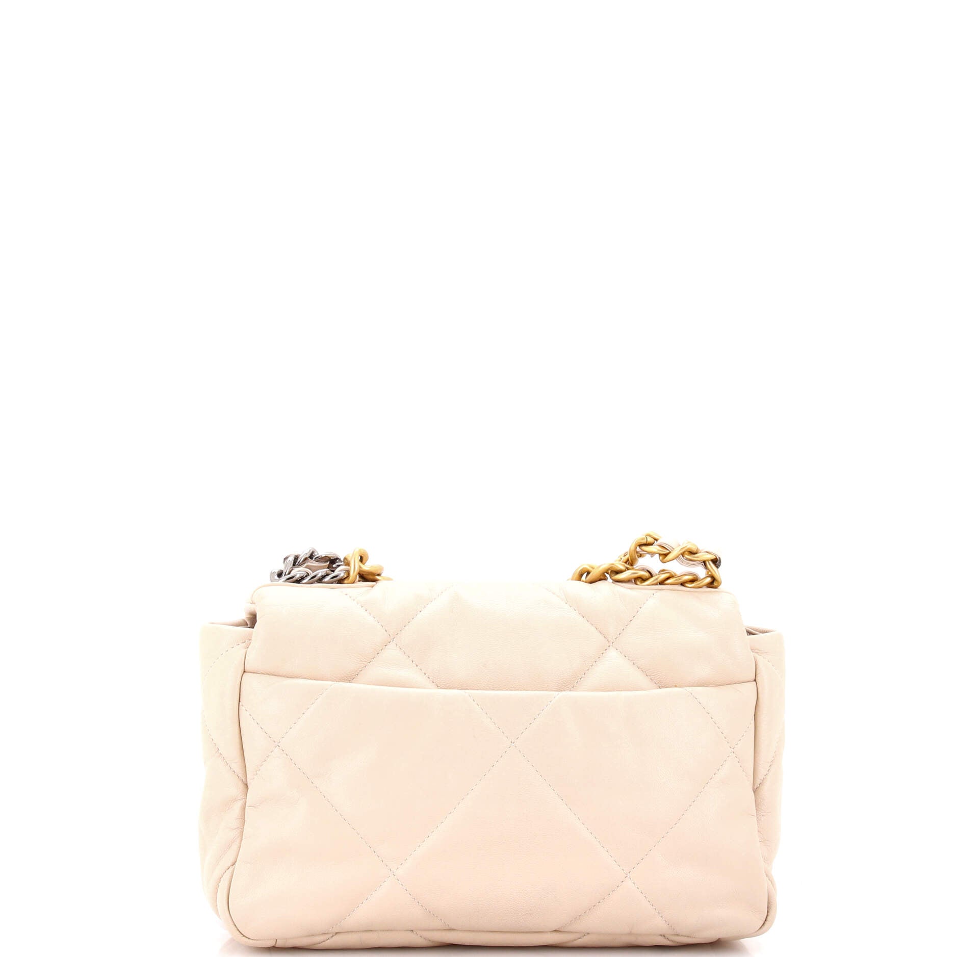 19 Flap Bag Quilted Leather Medium