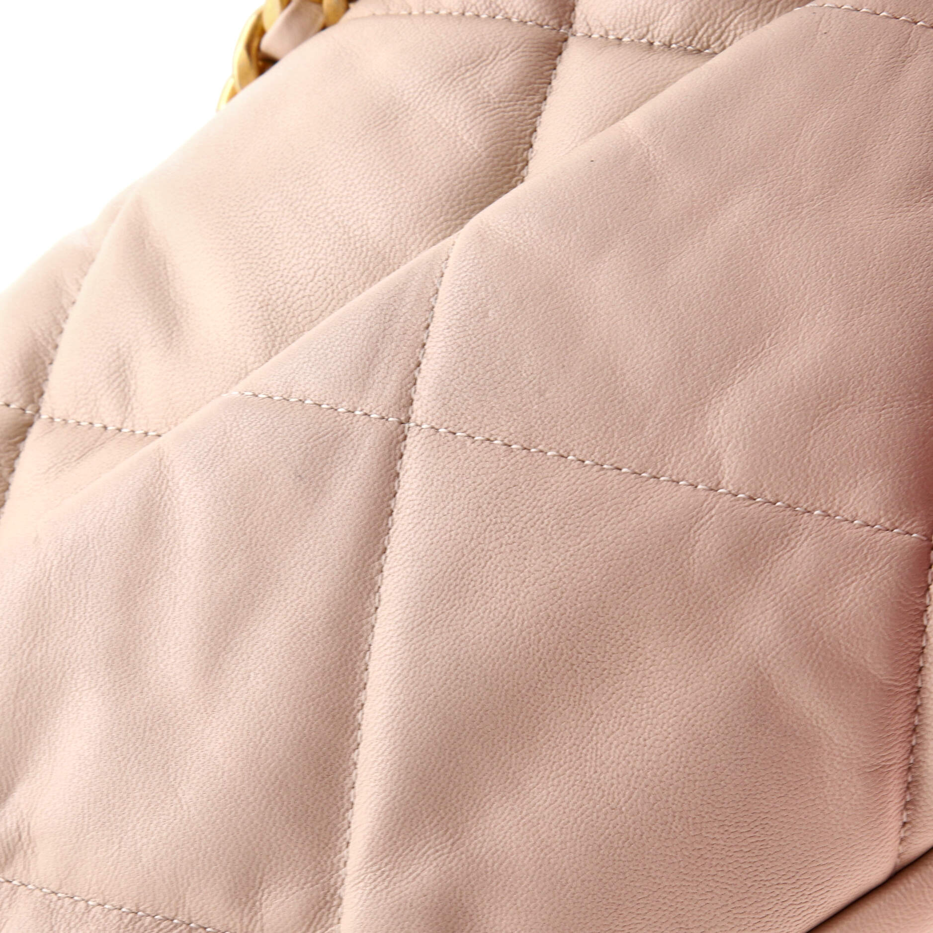 19 Flap Bag Quilted Leather Medium