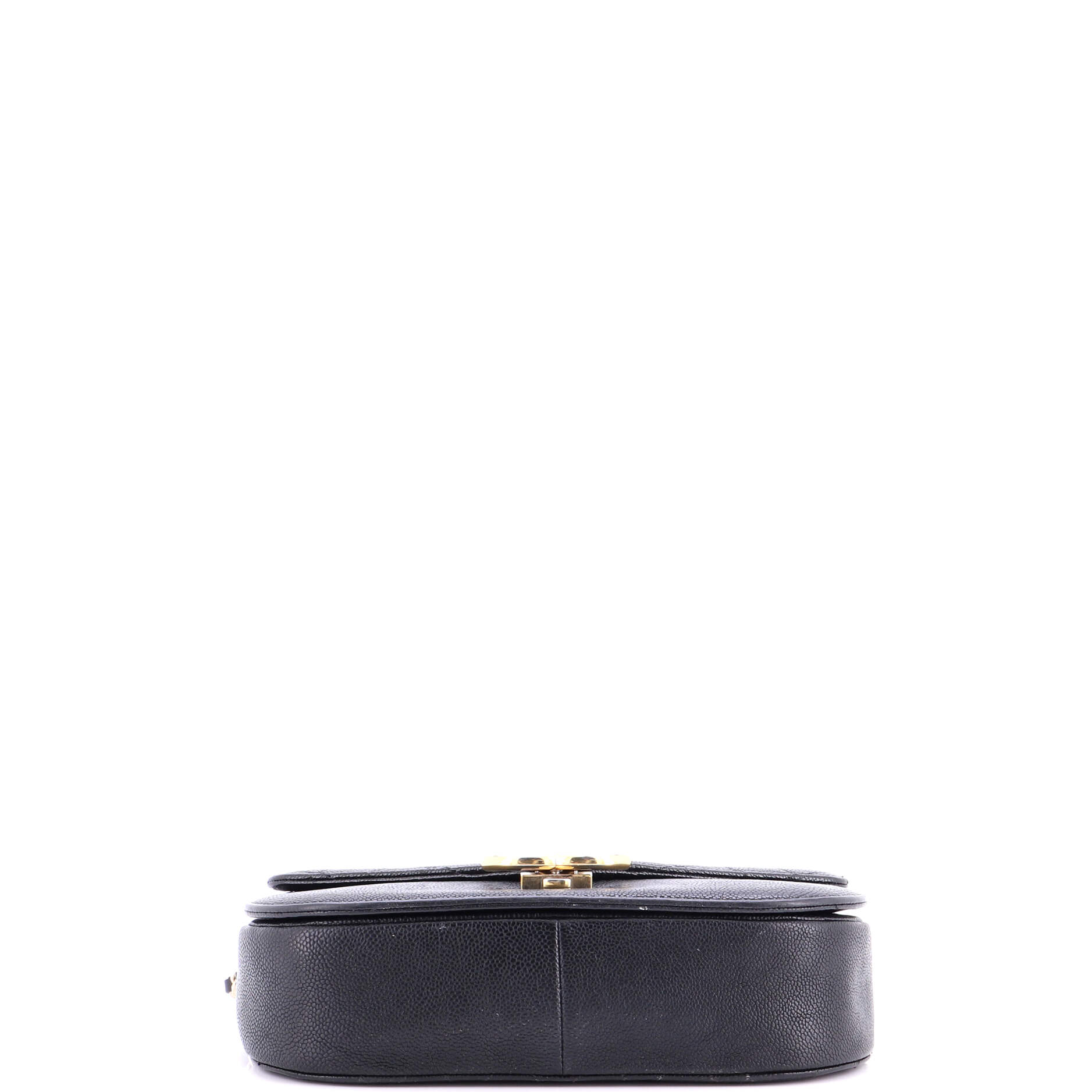 Thread Around Flap Bag Quilted Caviar Medium