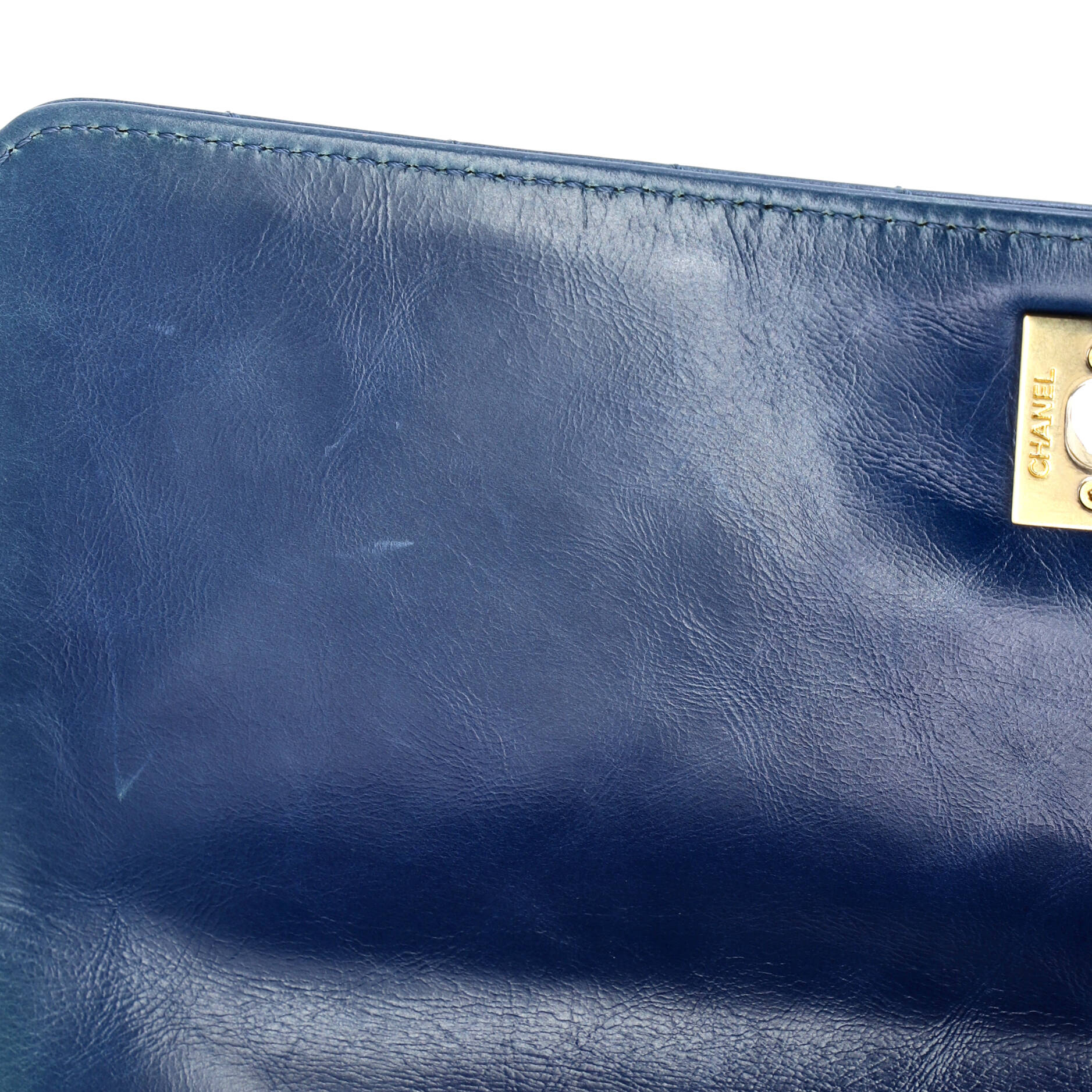 Coco Top Handle Bag Chevron Calfskin with Lizard Small